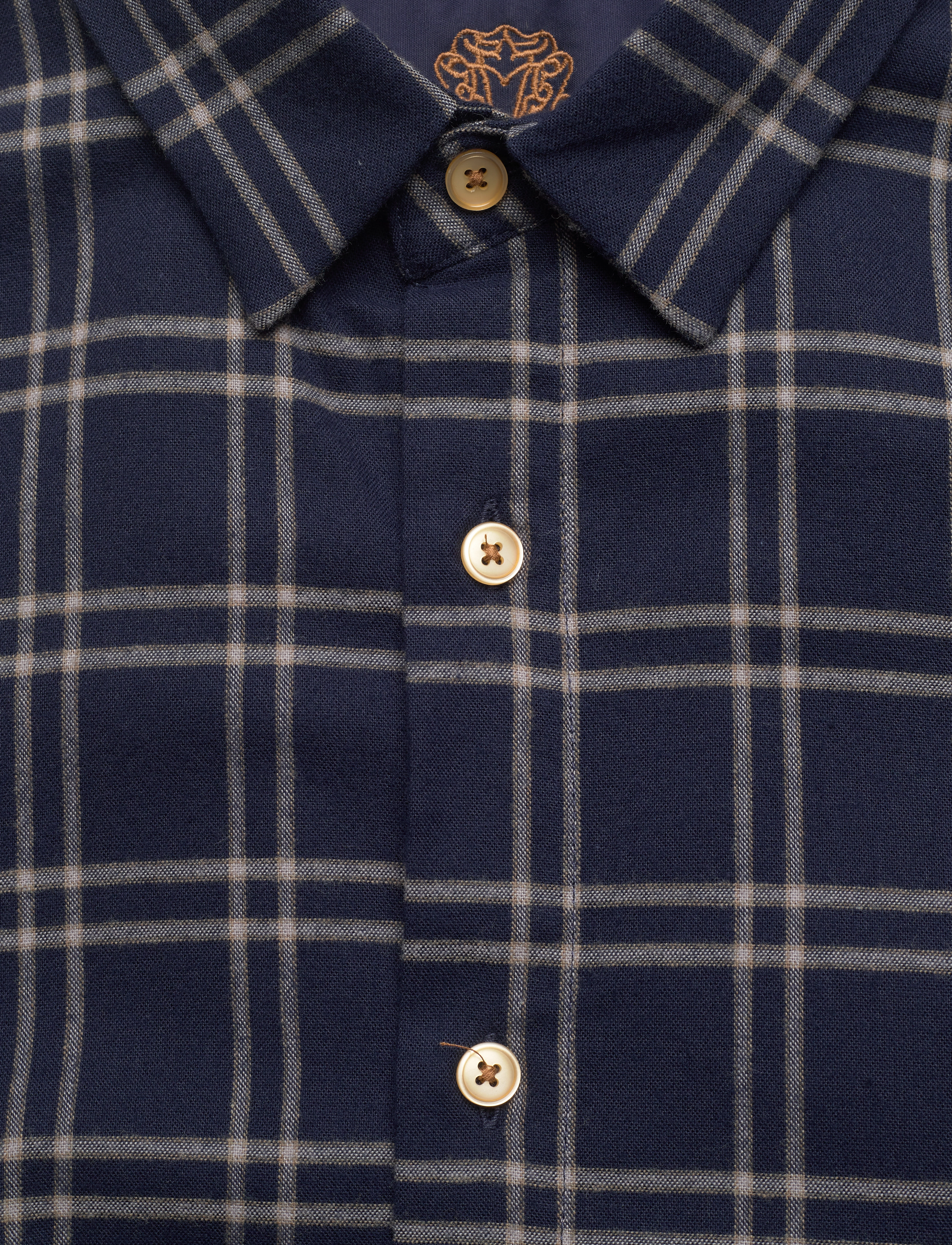 Mos Mosh Gallery - MMGMarco Brush Shirt - navy check - 2