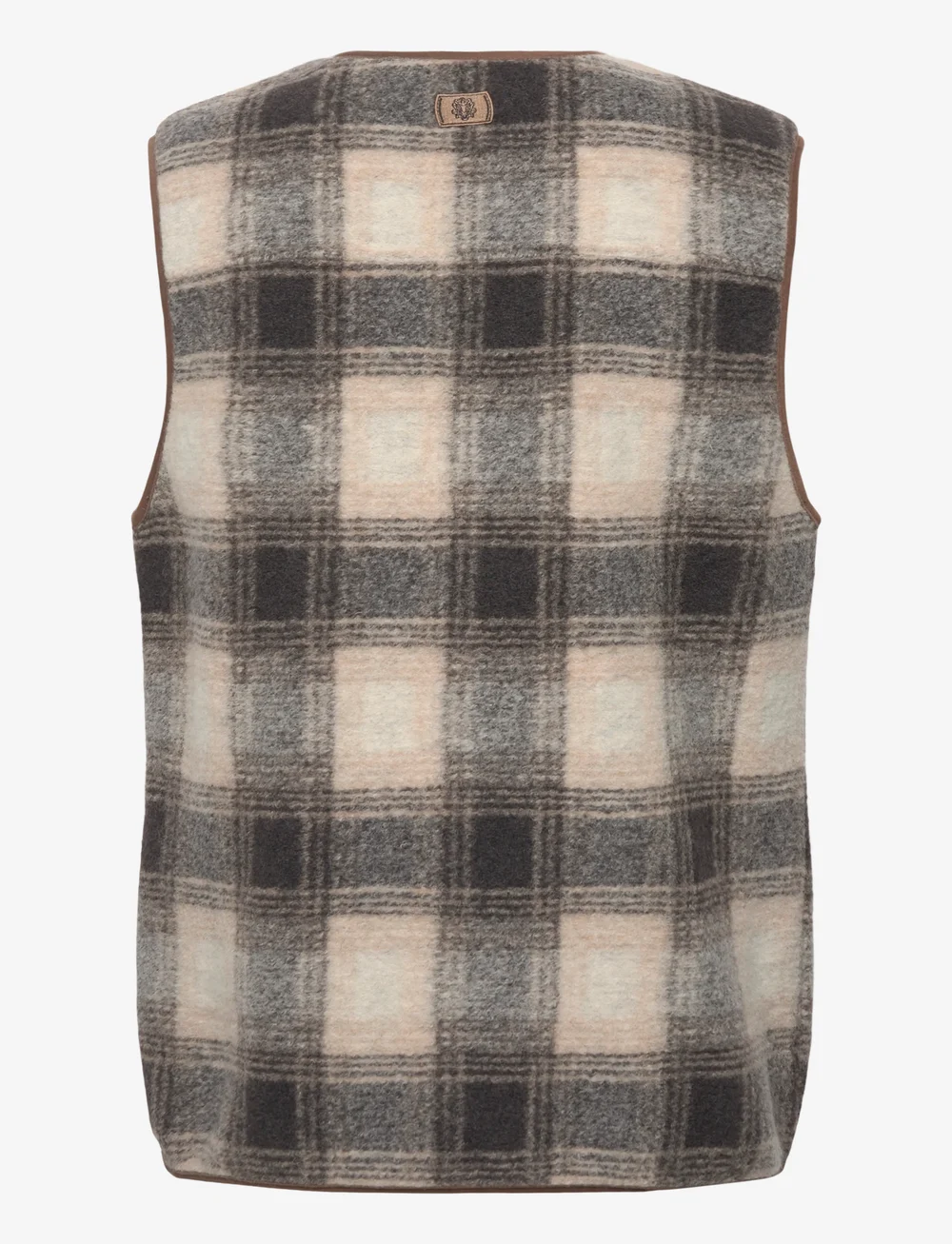 Mos Mosh Gallery - MMGTomasso Vest - westen - warm camel check - 1