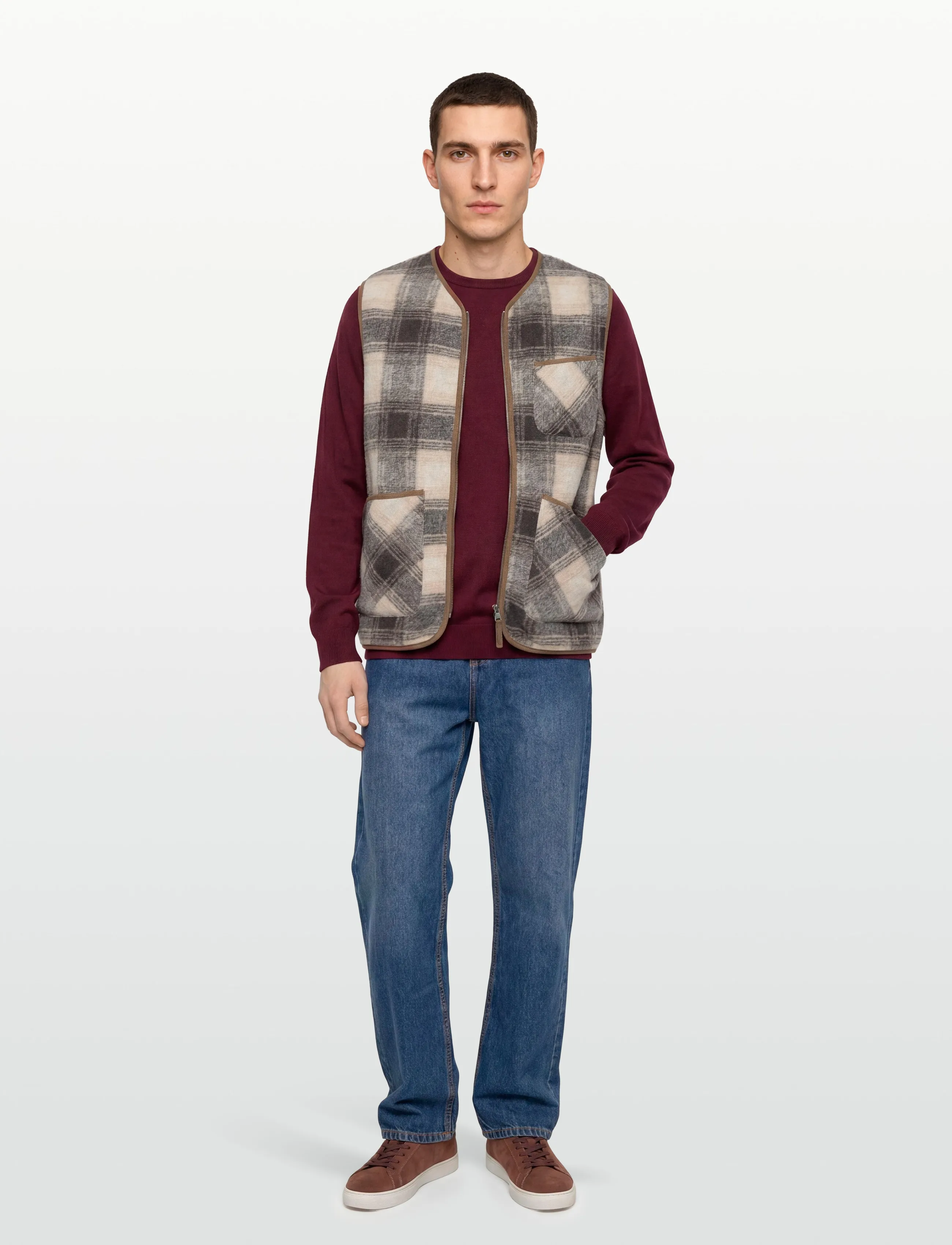 Mos Mosh Gallery Mmgtomasso Vest, M, Multi/patterned, Overtøj > Veste, Herre