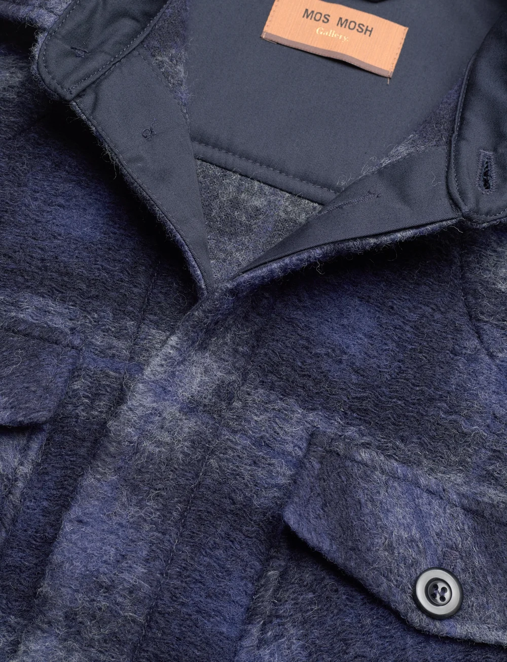 Mos Mosh Gallery - MMGBlake Populare Overshirt - winterjacken - navy check - 2