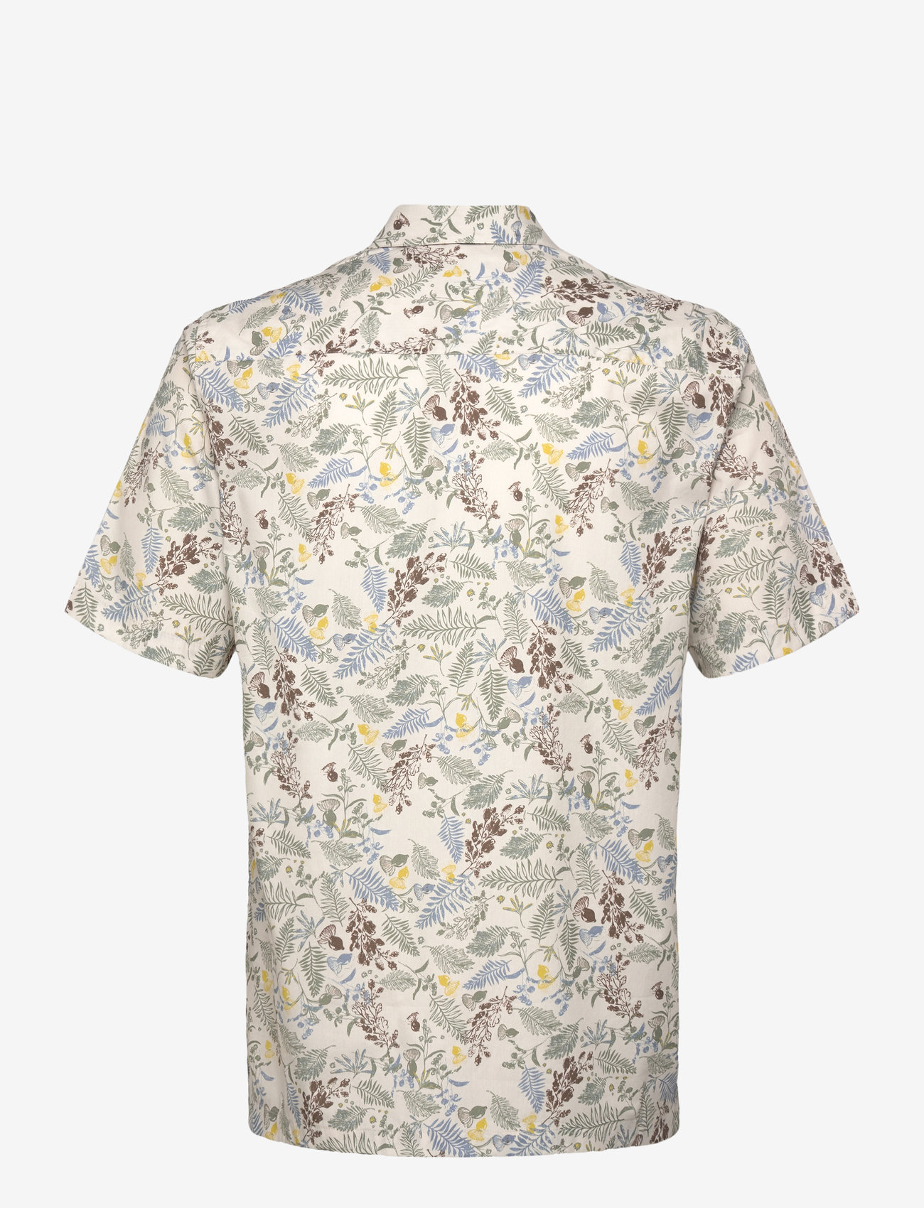 Mos Mosh Gallery - MMGJoel Leaf SS Shirt - lühikeste varrukatega särgid - sage green flower print - 1