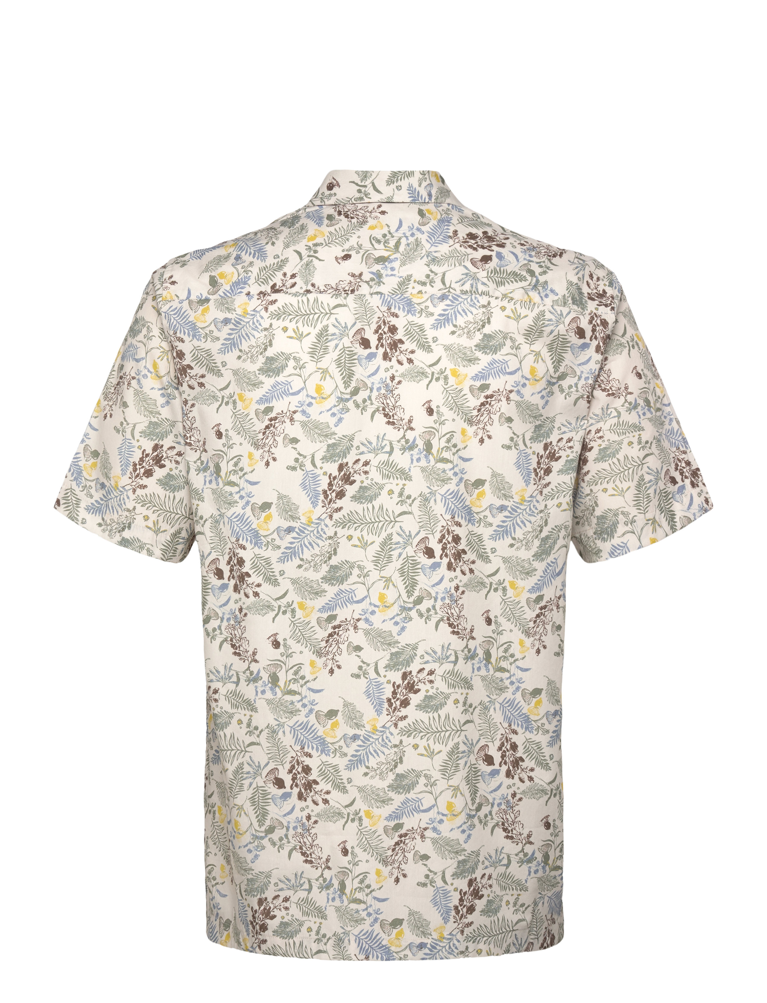 Mos Mosh Gallery - MMGJoel Leaf SS Shirt - sage green flower print - 1