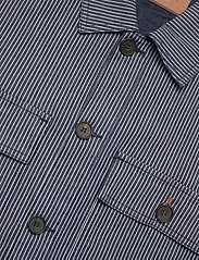 Mos Mosh Gallery - MMGMatteo Stripe Overshirt - overshirts - navy stripe - 2
