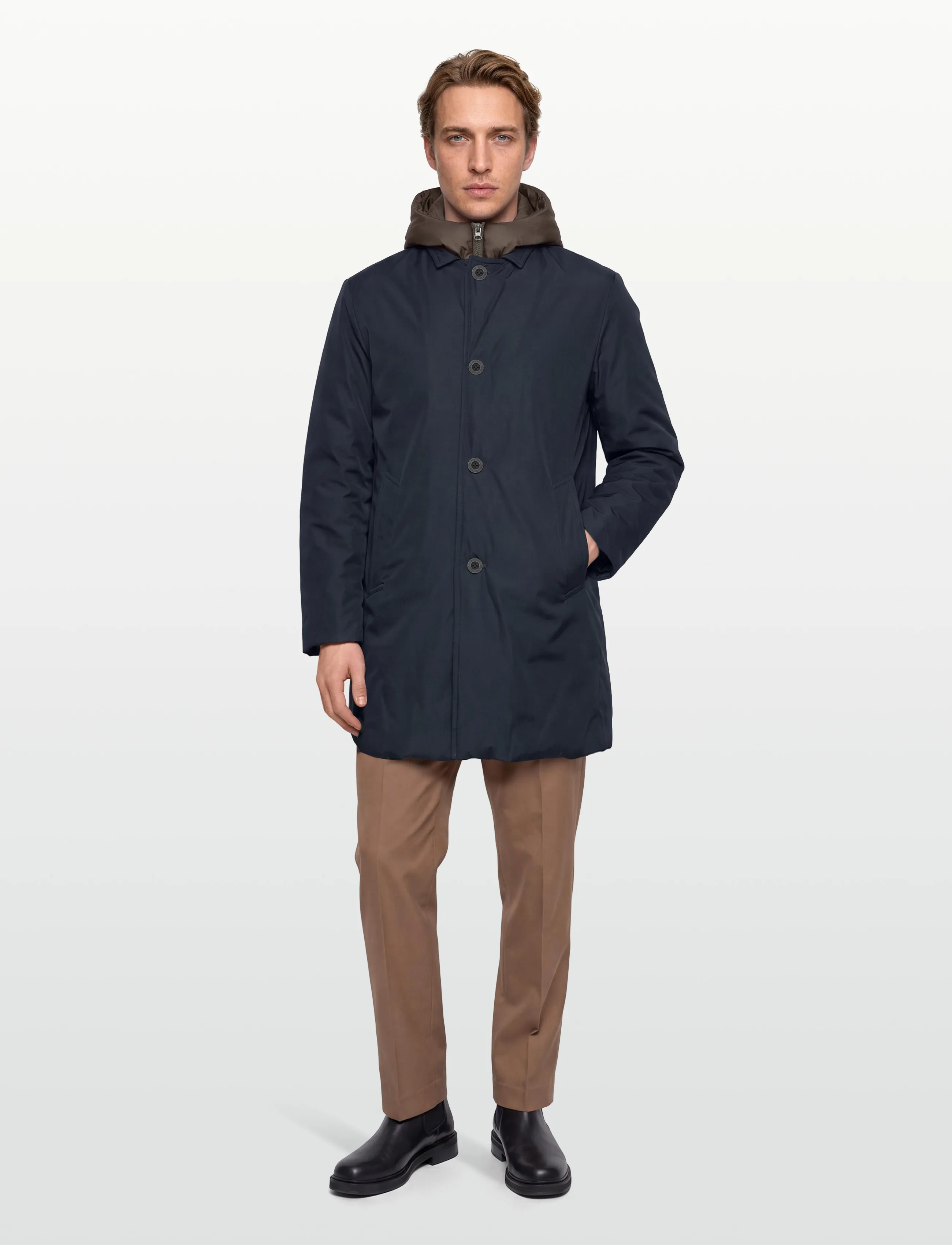 Mos Mosh Gallery Mmgzoff Jacket, L, Navy, Jakker > Parkaer, Herre