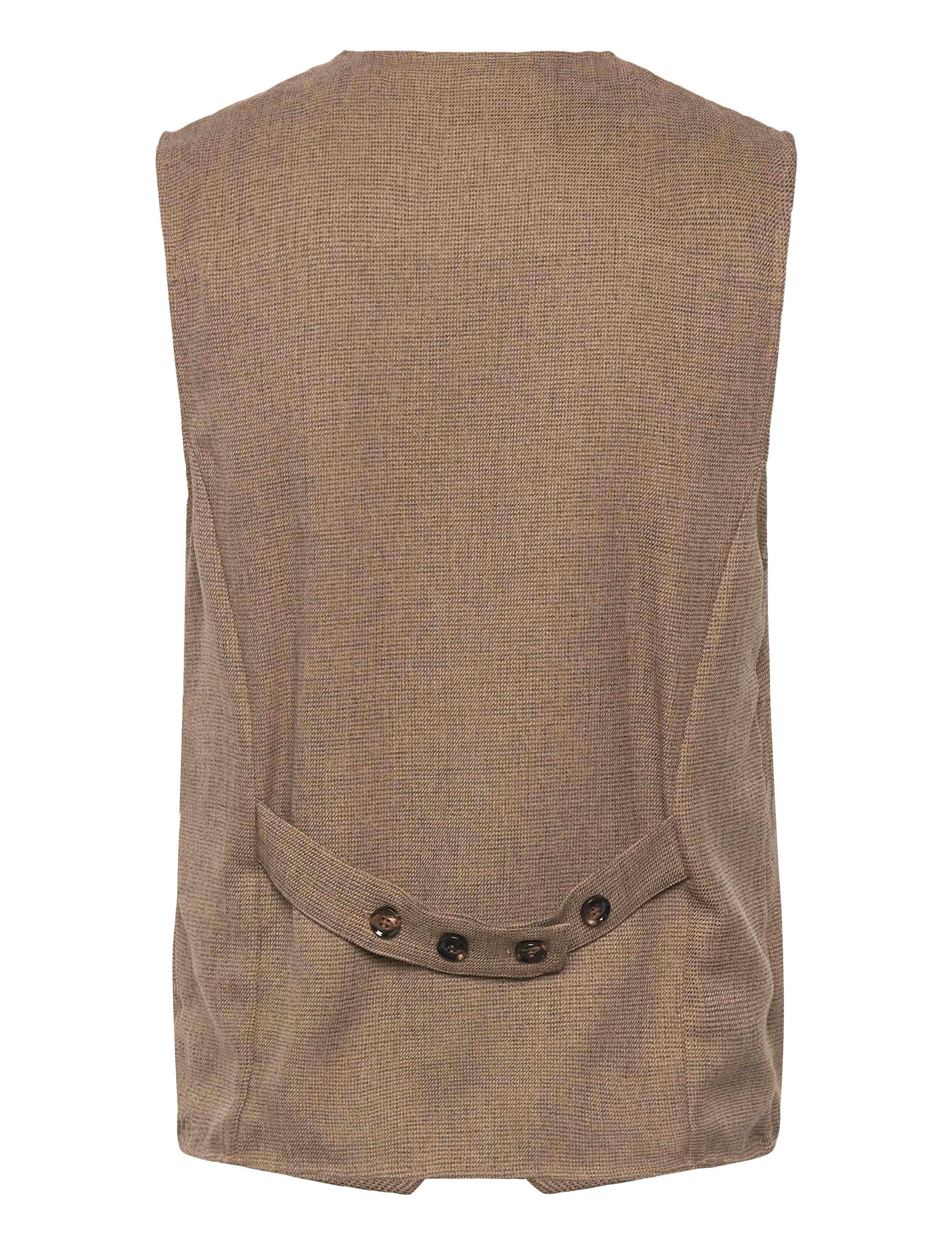 Mos Mosh Gallery - MMGConor Pin Waistcoat - brown latte - 1