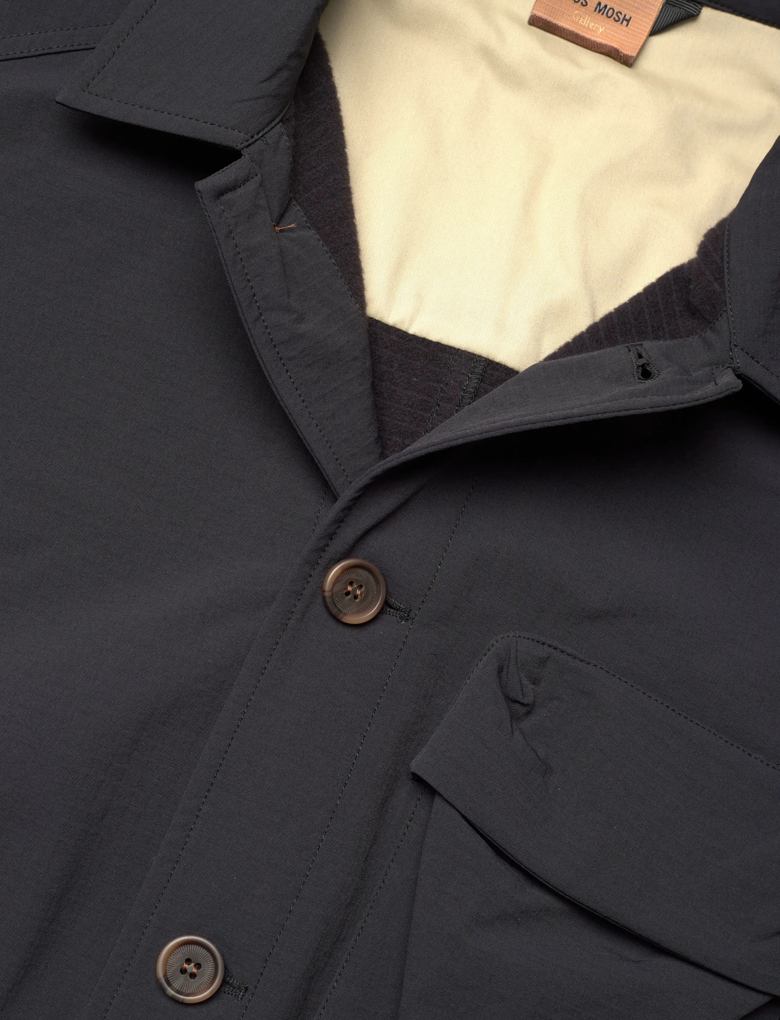 Mos Mosh Gallery - MMGComan Milo Overshirt - navy - 2