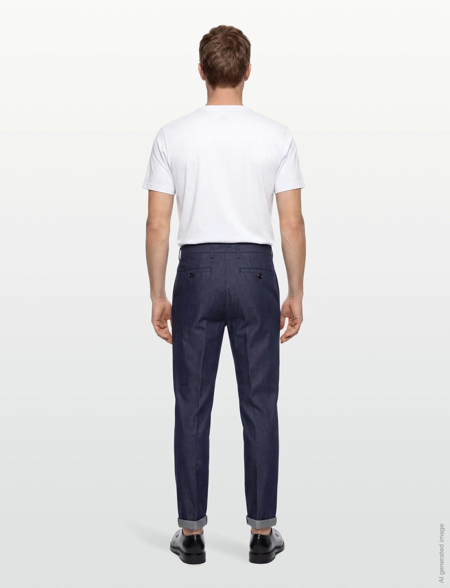 Mos Mosh Gallery - MMGGabriel Garson Pant - freizeithosen - indigo blue - 4