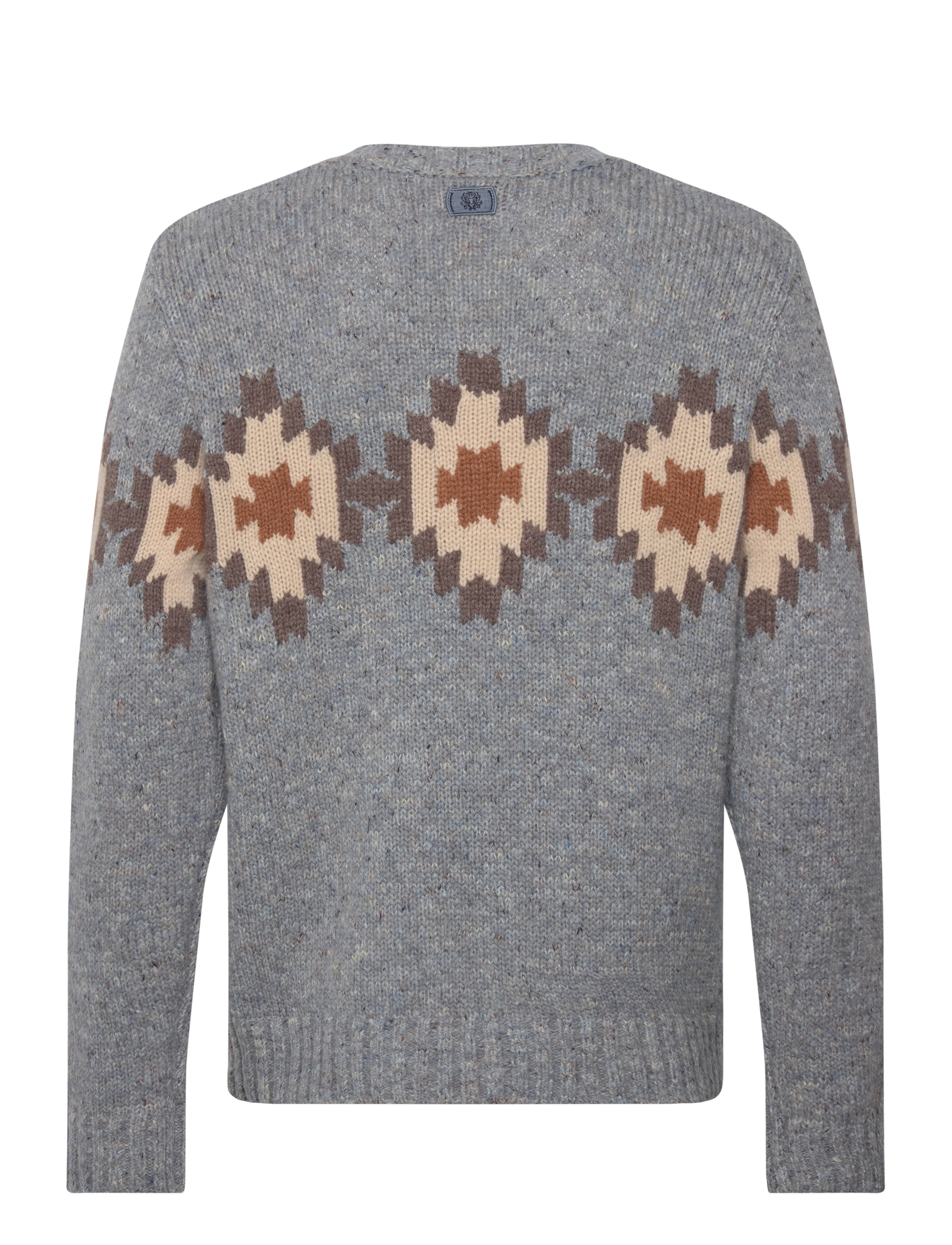 Mos Mosh Gallery - MMGBarry Autumn Knit - rundhals - ocean blue melange - 1