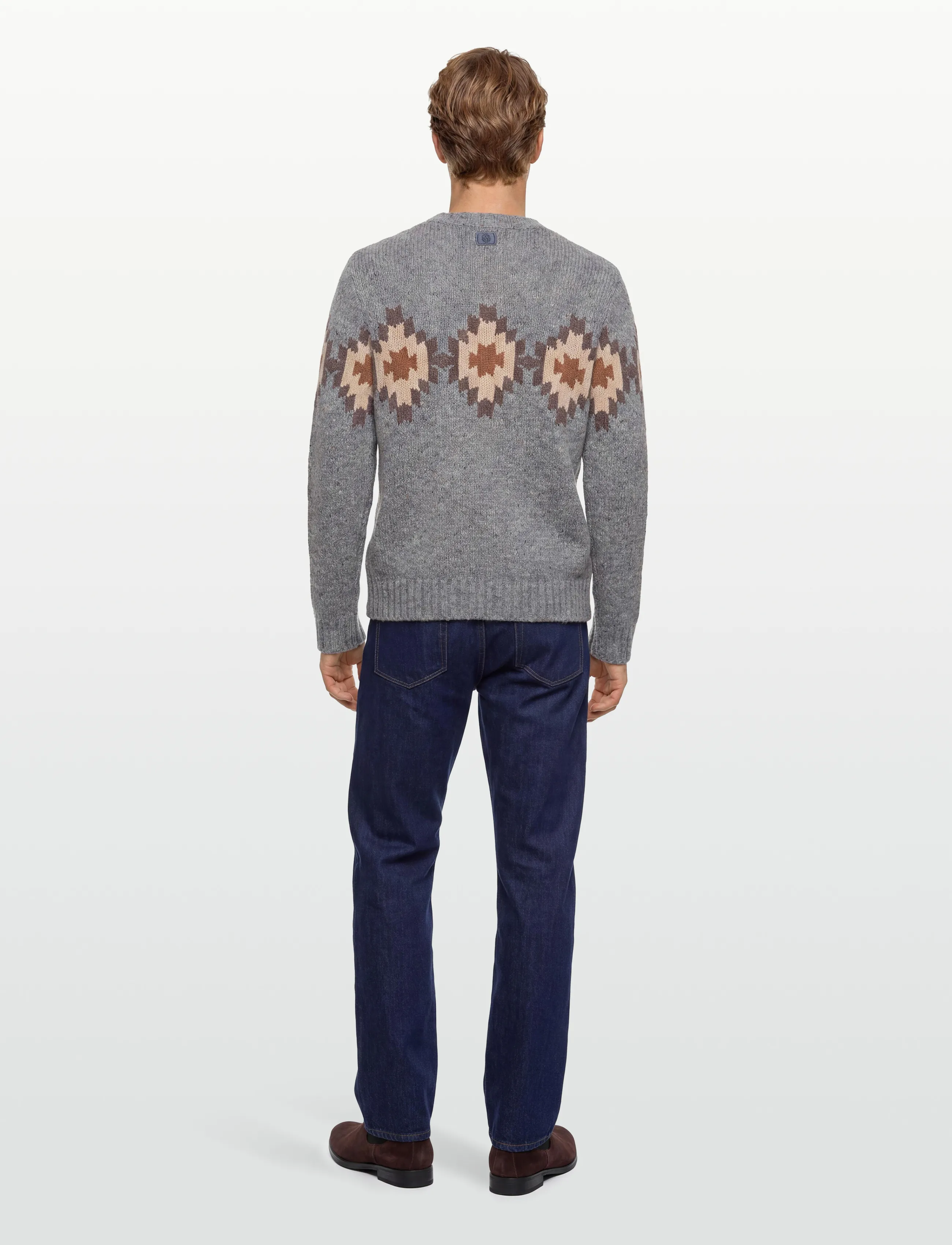 Mos Mosh Gallery - MMGBarry Autumn Knit - tavalised kudumid - ocean blue melange - 4