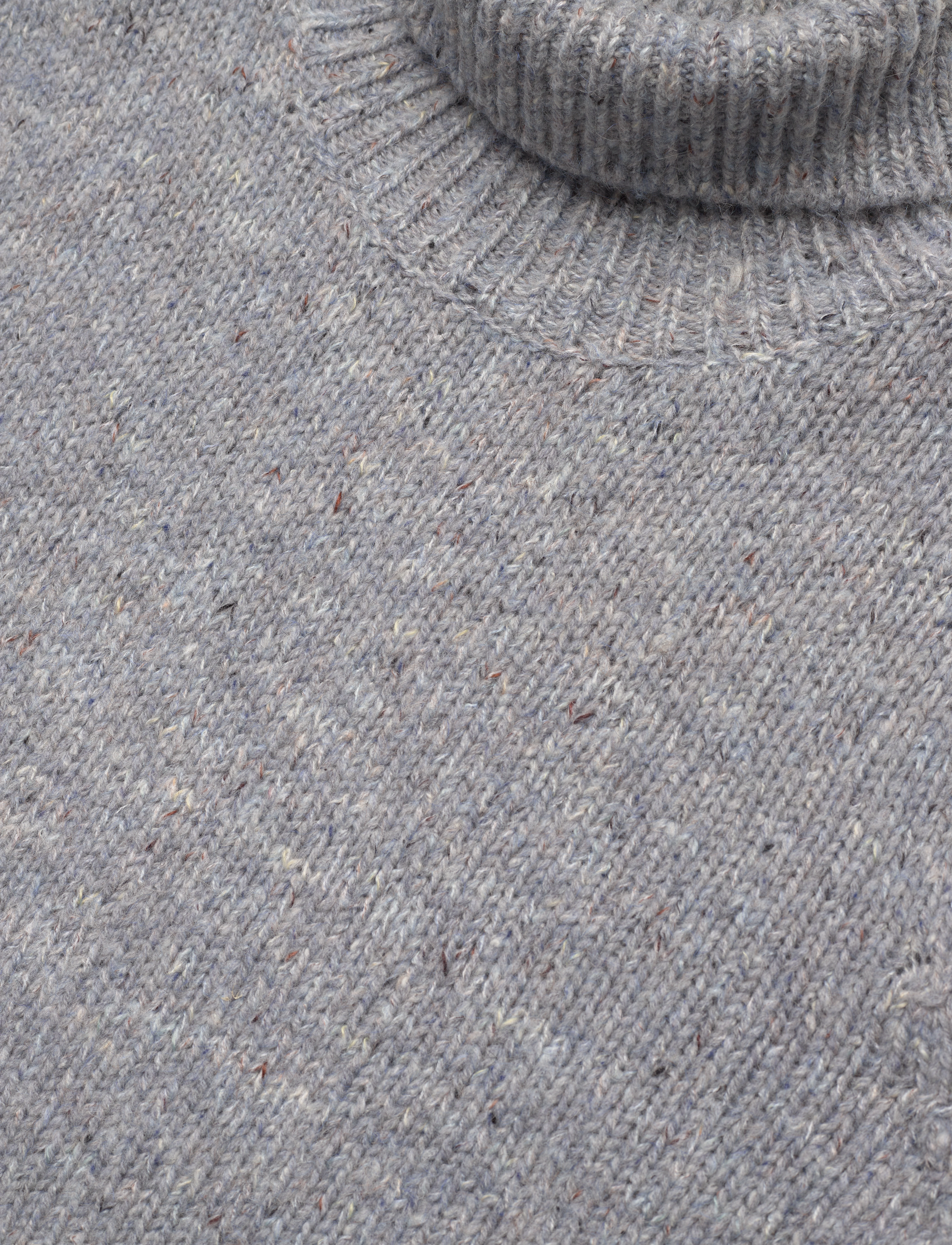 Mos Mosh Gallery - MMGGiorgio Autumn Roll Neck Knit - ocean blue melange - 2