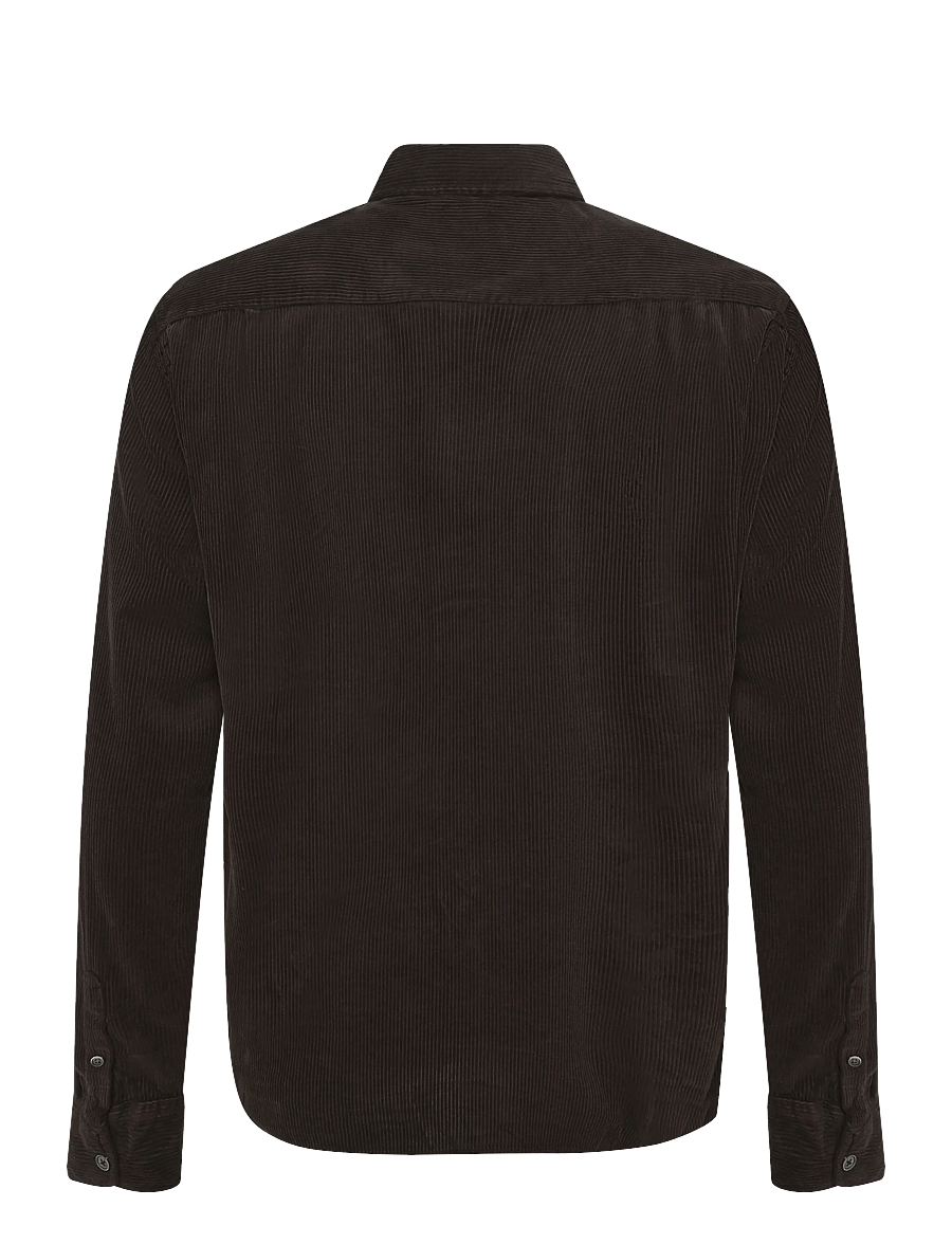 Mos Mosh Gallery - MMGAlden Corduroy Shirt - velvetsärgid - black coffee - 1
