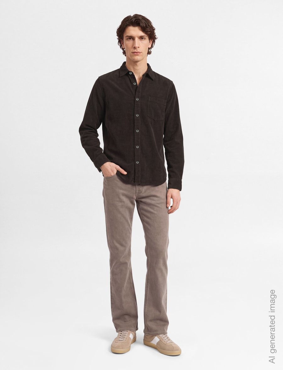 Mos Mosh Gallery - MMGAlden Corduroy Shirt - corduroy shirts - black coffee - 0