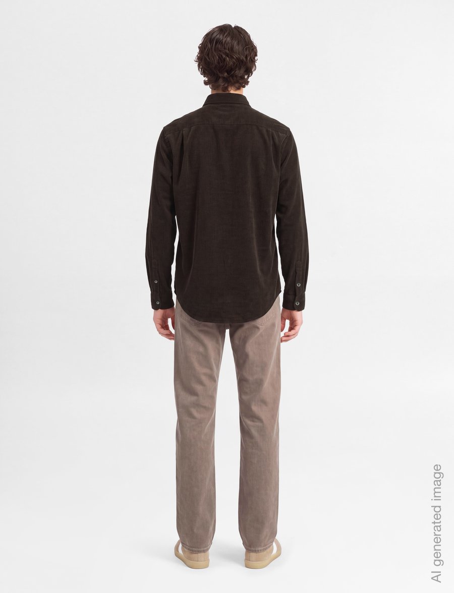 Mos Mosh Gallery - MMGAlden Corduroy Shirt - corduroy shirts - black coffee - 4