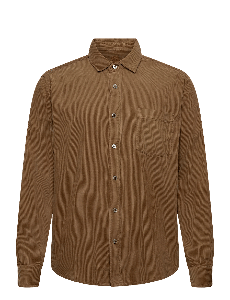 Mos Mosh Gallery - MMGAlden Corduroy Shirt - manchesterskjortor - brindle - 0