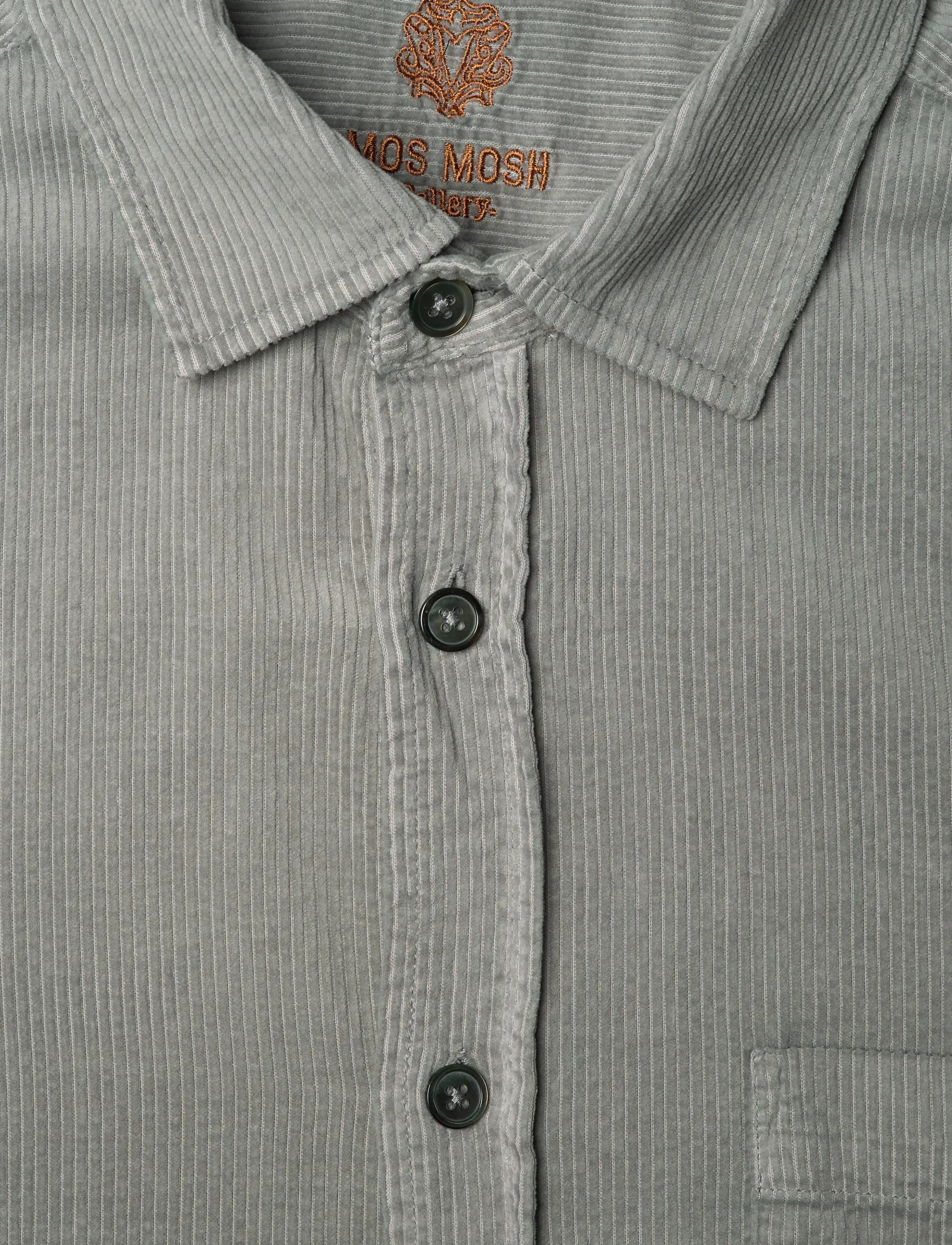 Mos Mosh Gallery - MMGAlden Corduroy Shirt - monument - 2