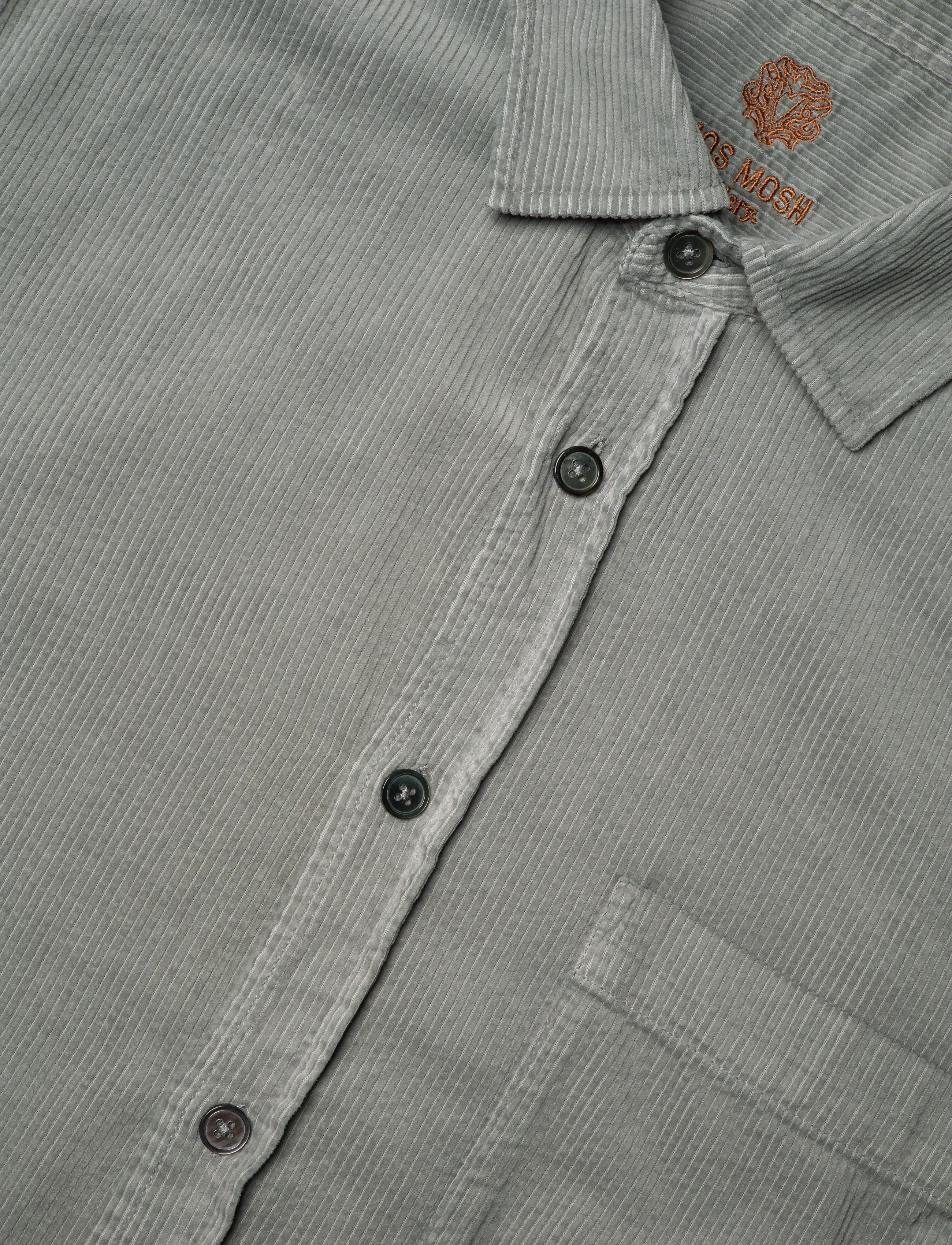 Mos Mosh Gallery - MMGAlden Corduroy Shirt - monument - 3