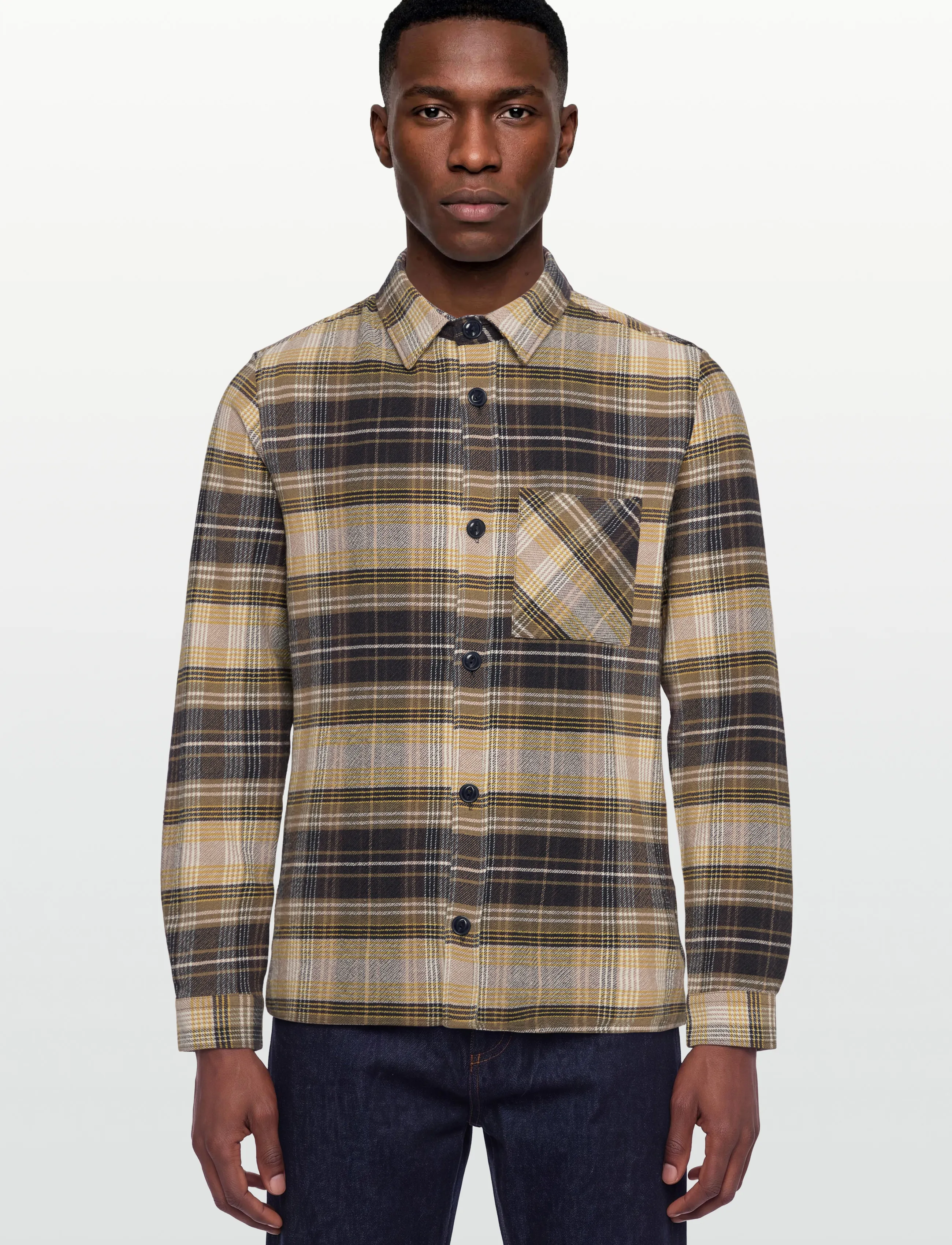 Mos Mosh Gallery - MMGDavid Lavato Shirt - herren - sage green check - 3
