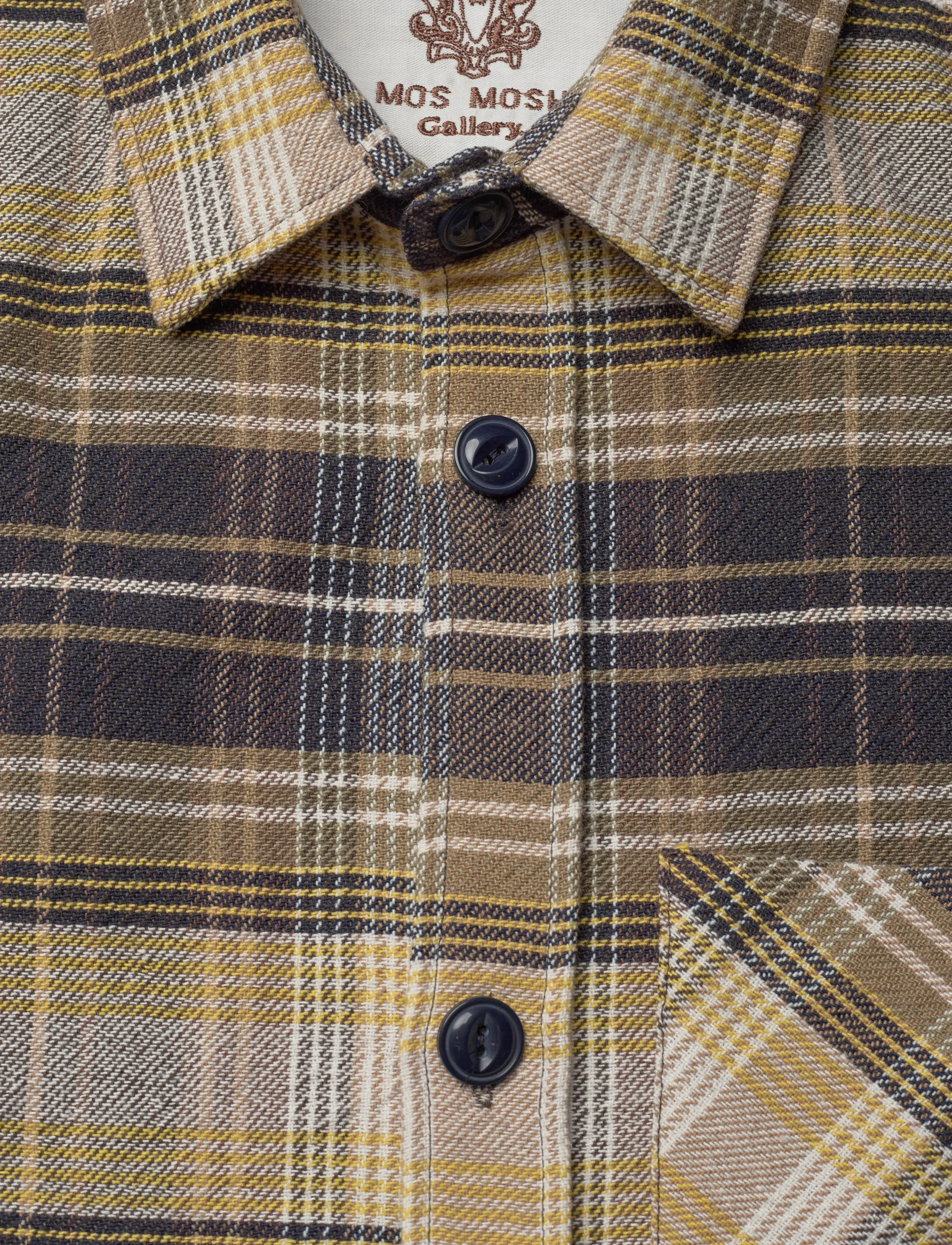 Mos Mosh Gallery - MMGDavid Lavato Shirt - rutede skjorter - sage green check - 2