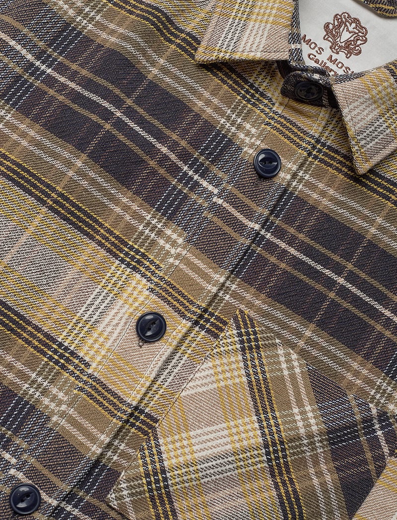 Mos Mosh Gallery - MMGDavid Lavato Shirt - geruite overhemden - sage green check - 3