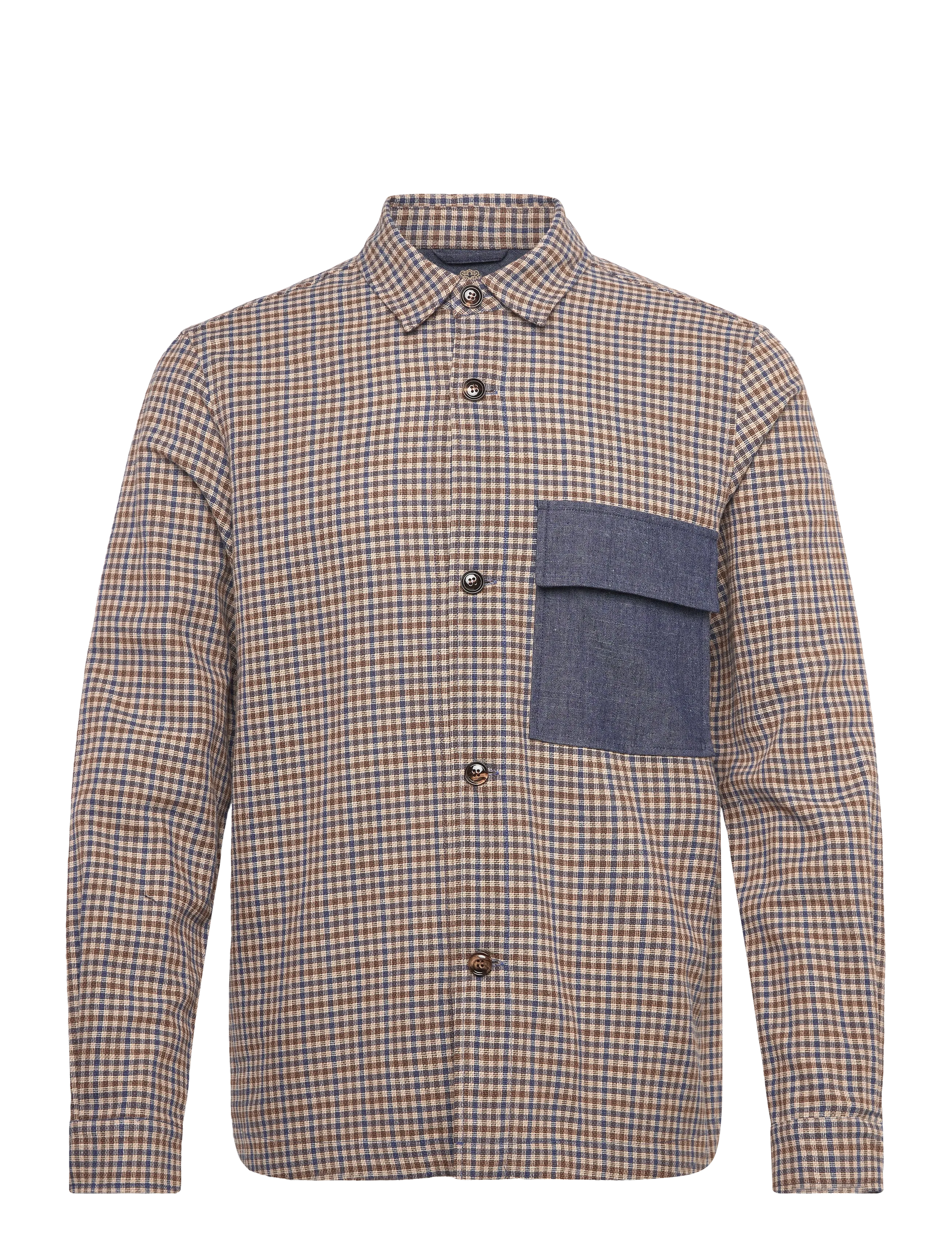 Mos Mosh Gallery MMGWilson Check Overshirt - Skjorter - BROWN CHECK / multi