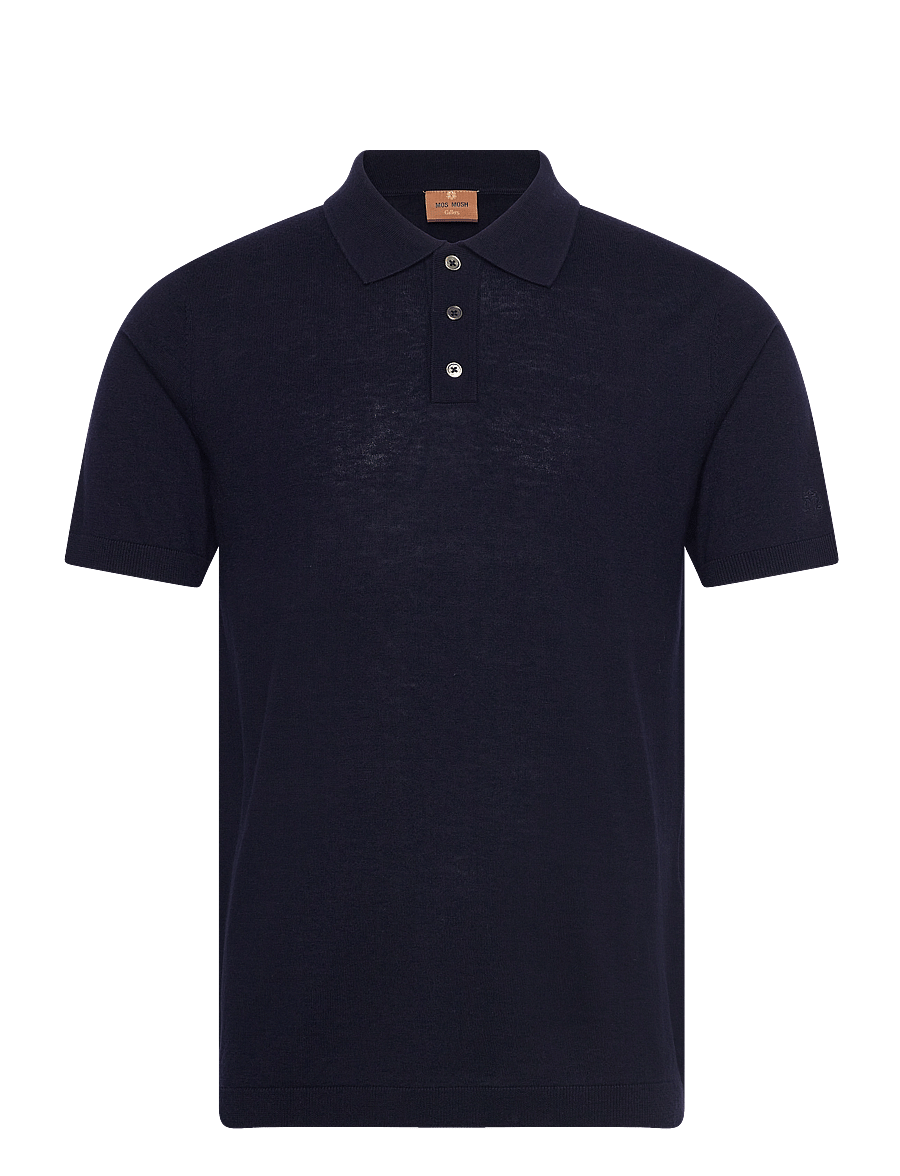 Mos Mosh Gallery - MMGAdam Soft SS Polo - lühikeste varrukatega polod - navy - 0