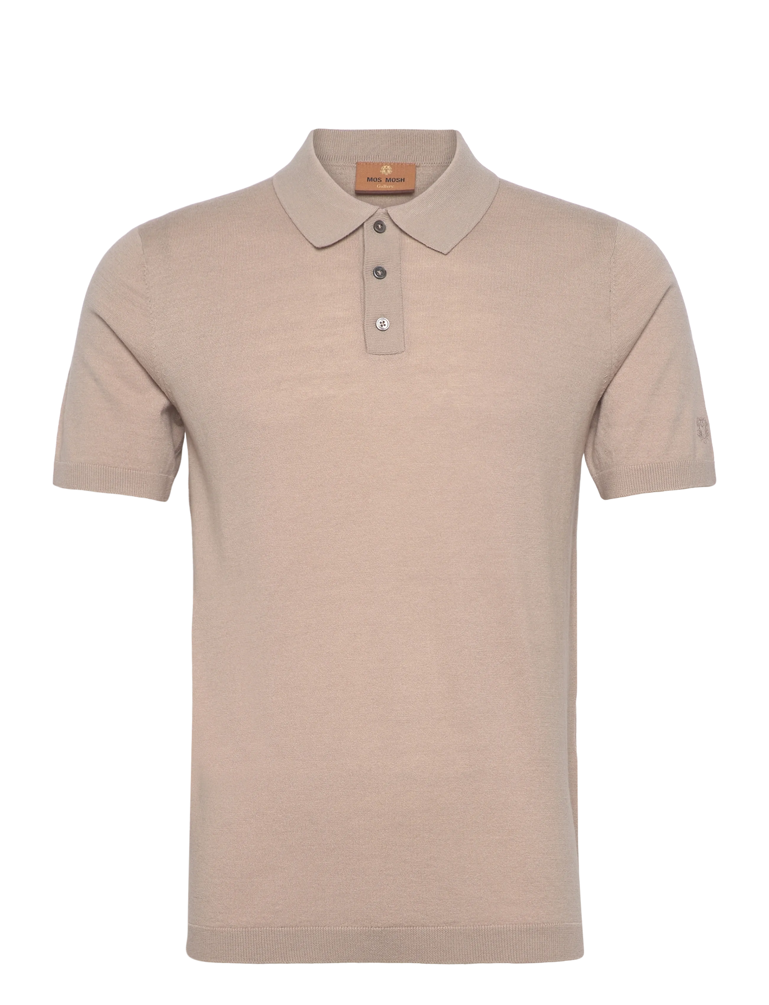 MOS MOSH GALLERY Mmgadam Soft Ss Polo Beige - XXL - Herren