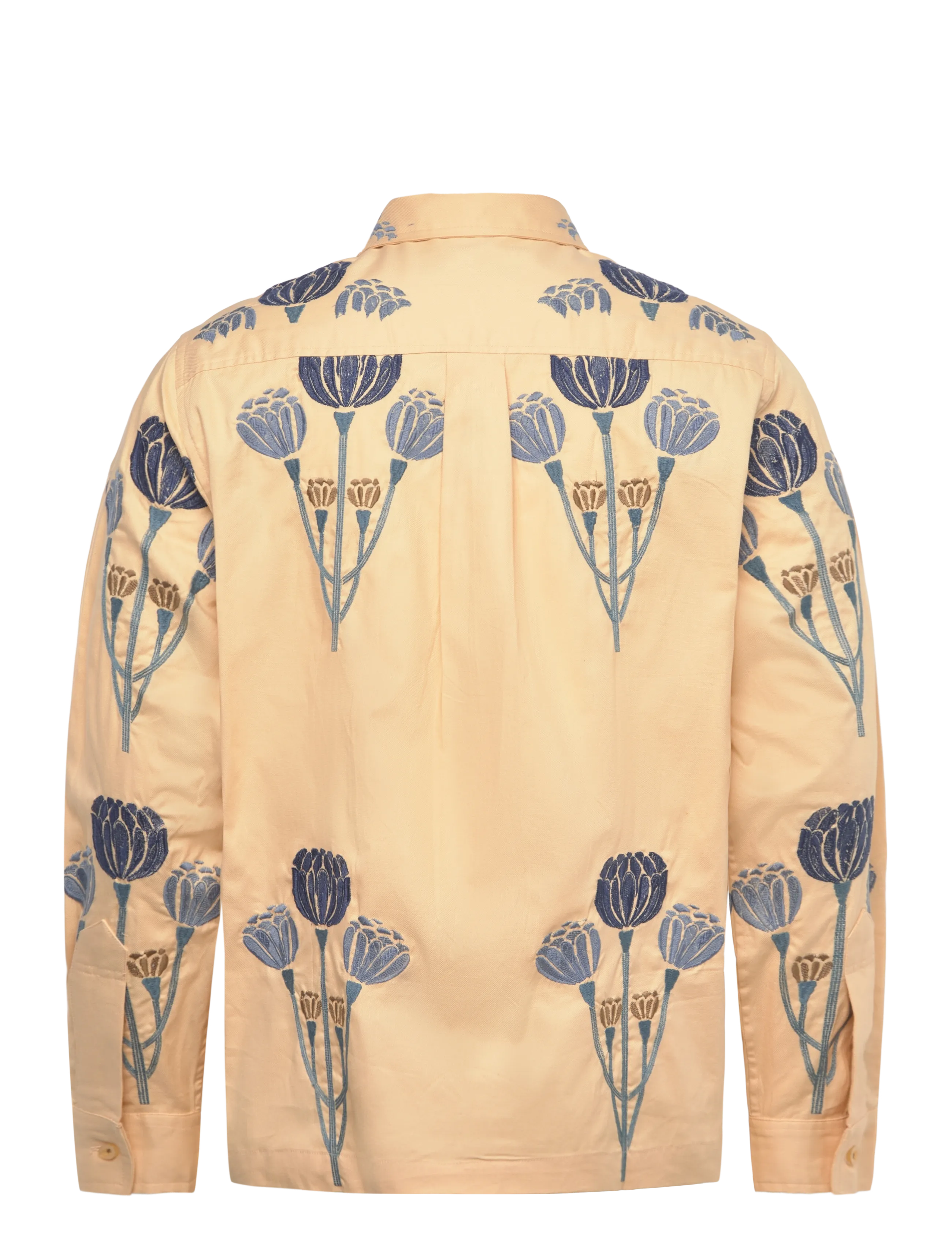 Mos Mosh Gallery - MMGFlow Embroidery Shirt - warm beige - 1