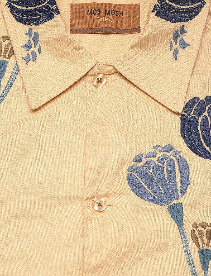 Mos Mosh Gallery - MMGFlow Embroidery Shirt - pattern shirts - warm beige - 2