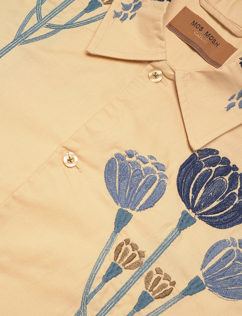 Mos Mosh Gallery - MMGFlow Embroidery Shirt - mønstrede skjorter - warm beige - 3