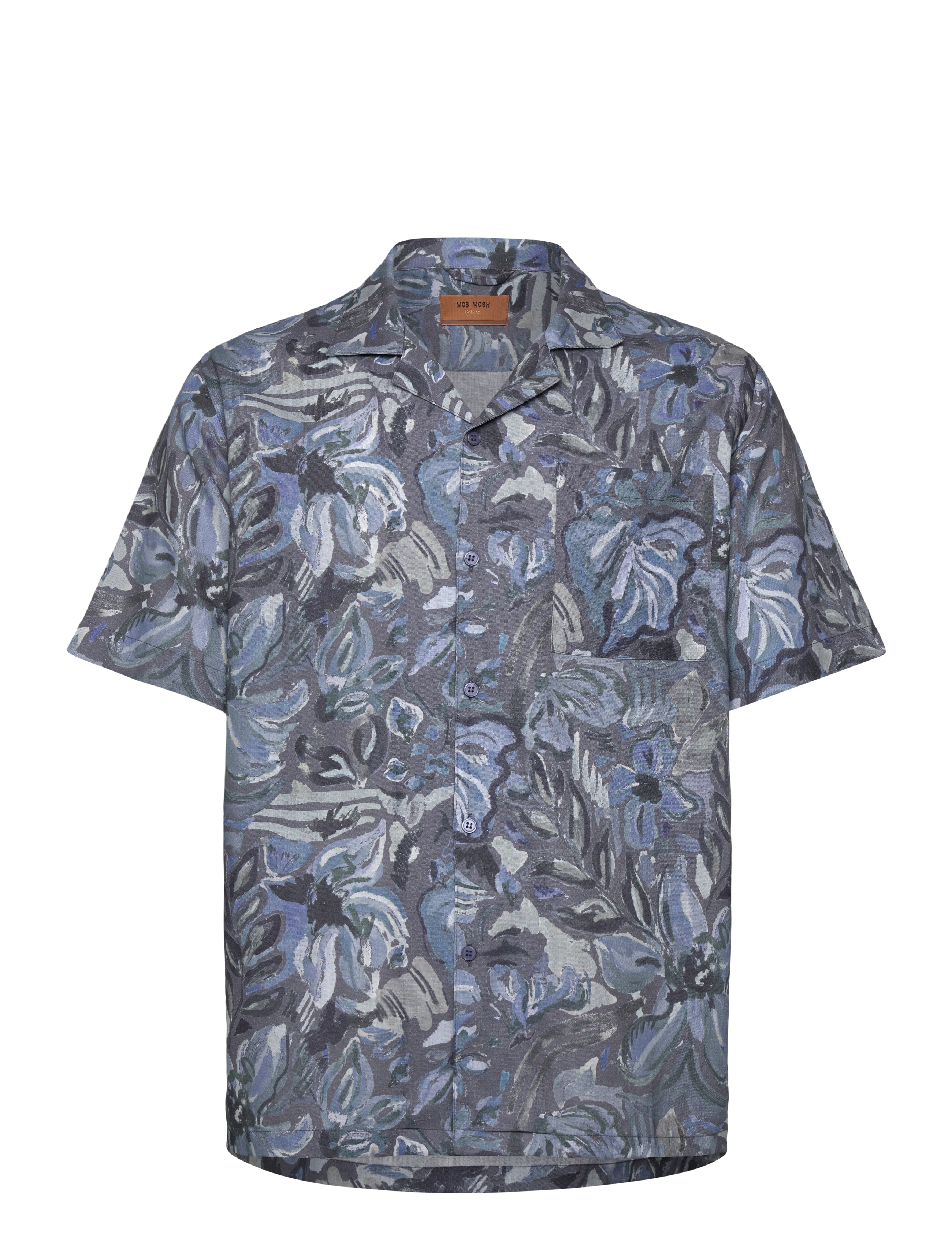 Mos Mosh Gallery MMGBabel Sun Linen SS Shirt - Kläder - INDIGO NAVY / navy