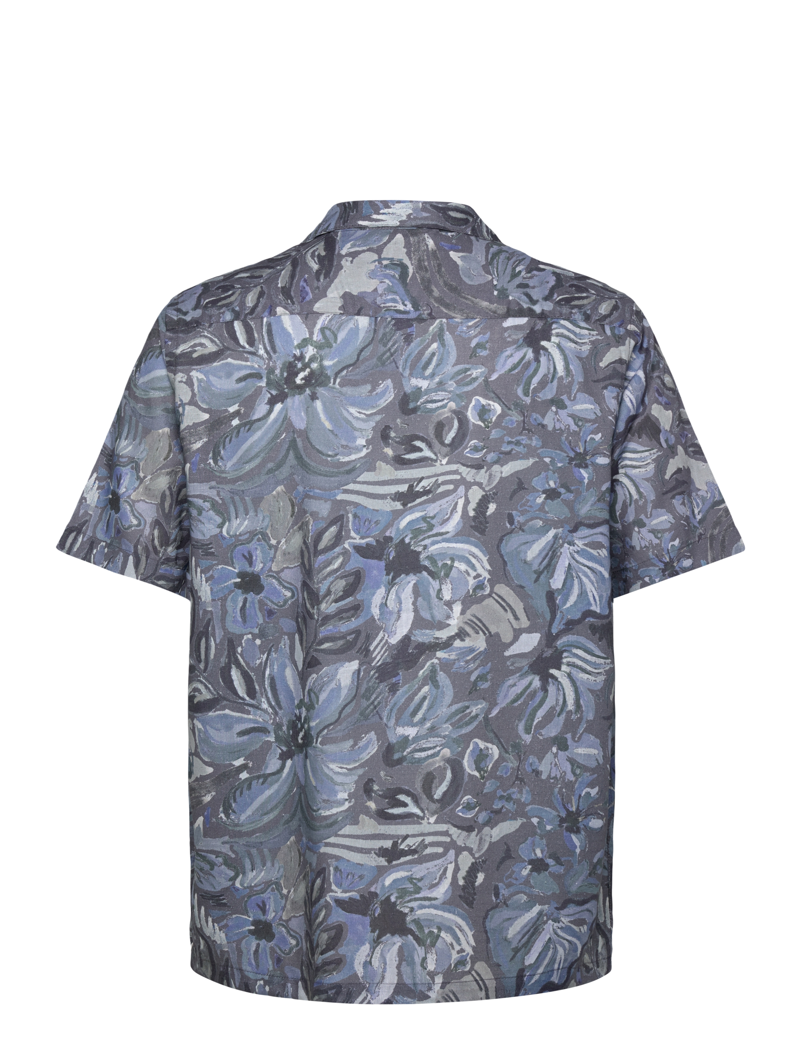 Mos Mosh Gallery - MMGBabel Sun Linen SS Shirt - indigo navy - 1