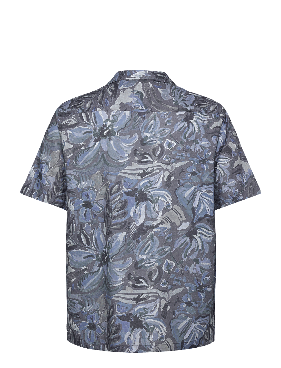 Mos Mosh Gallery - MMGBabel Sun Linen SS Shirt - indigo navy - 1