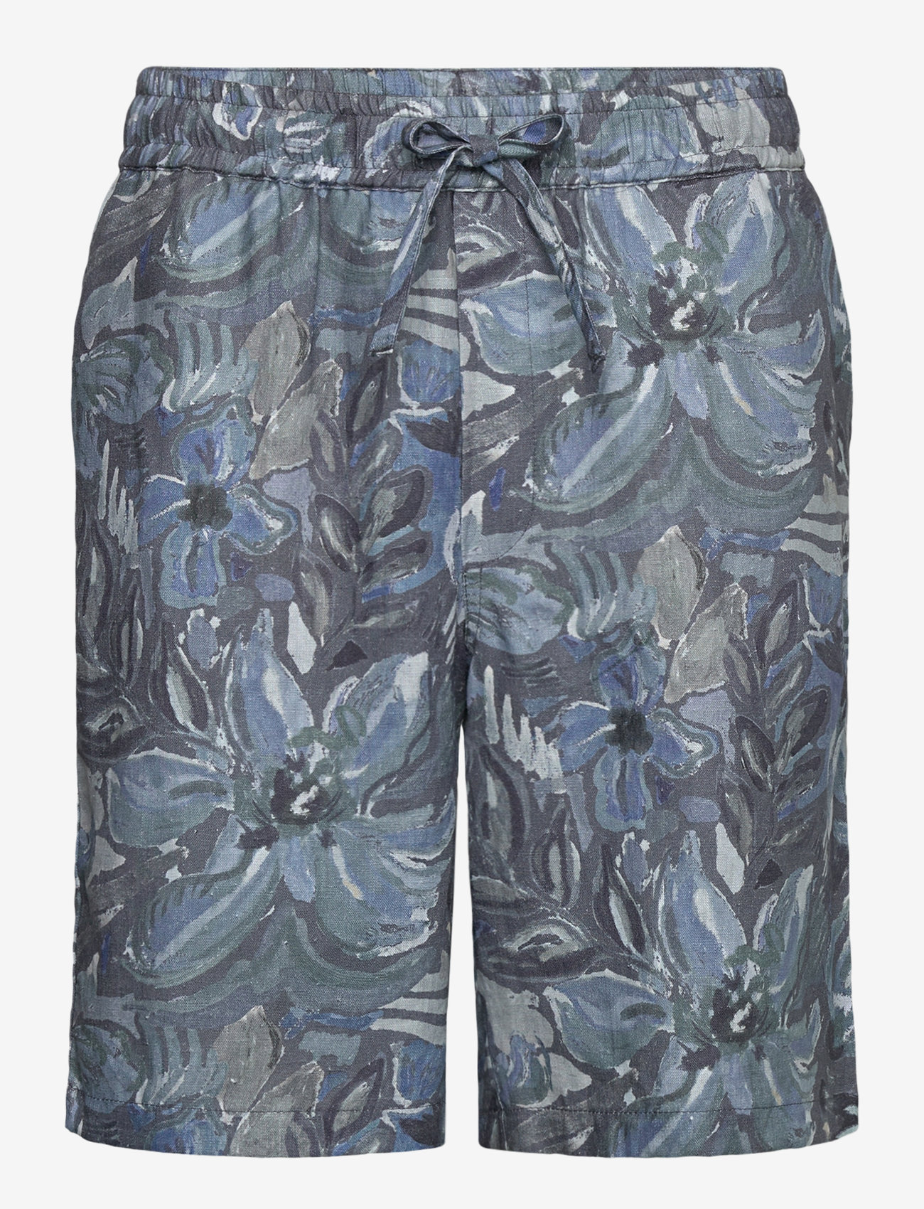 Mos Mosh Gallery - MMGHolt Sun Linen Shorts - linneshorts - indigo navy - 0