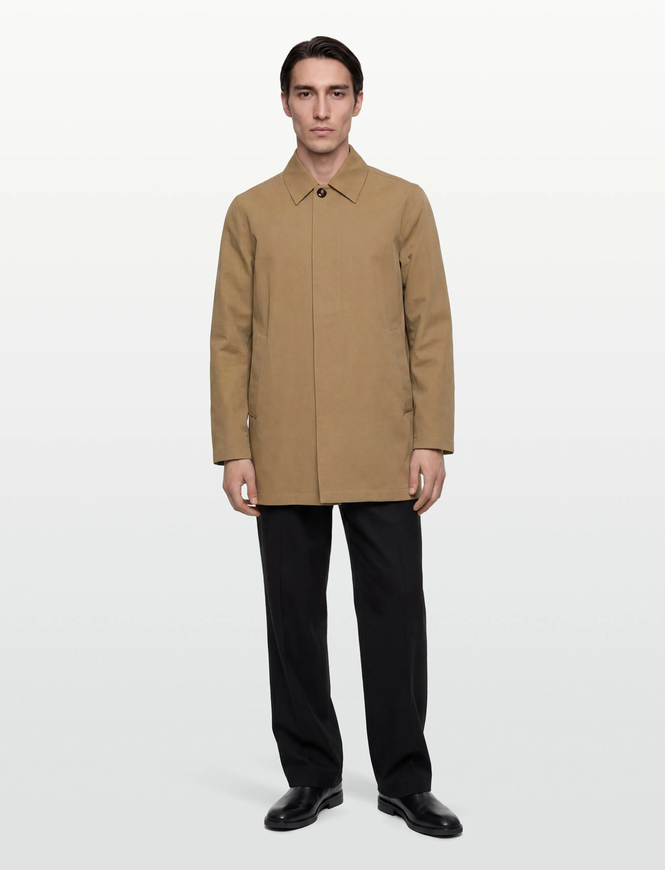 Mos Mosh Gallery Mmgbarkeley Coat, S, Beige, Frakker > Trenchcoats, Herre