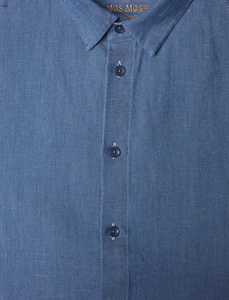 Mos Mosh Gallery - MMGMarco Chambray Shirt - linneskjortor - marine blue - 2