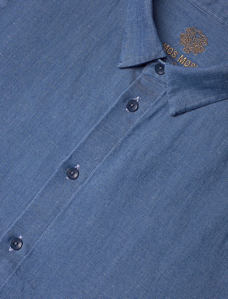 Mos Mosh Gallery - MMGMarco Chambray Shirt - linneskjortor - marine blue - 3