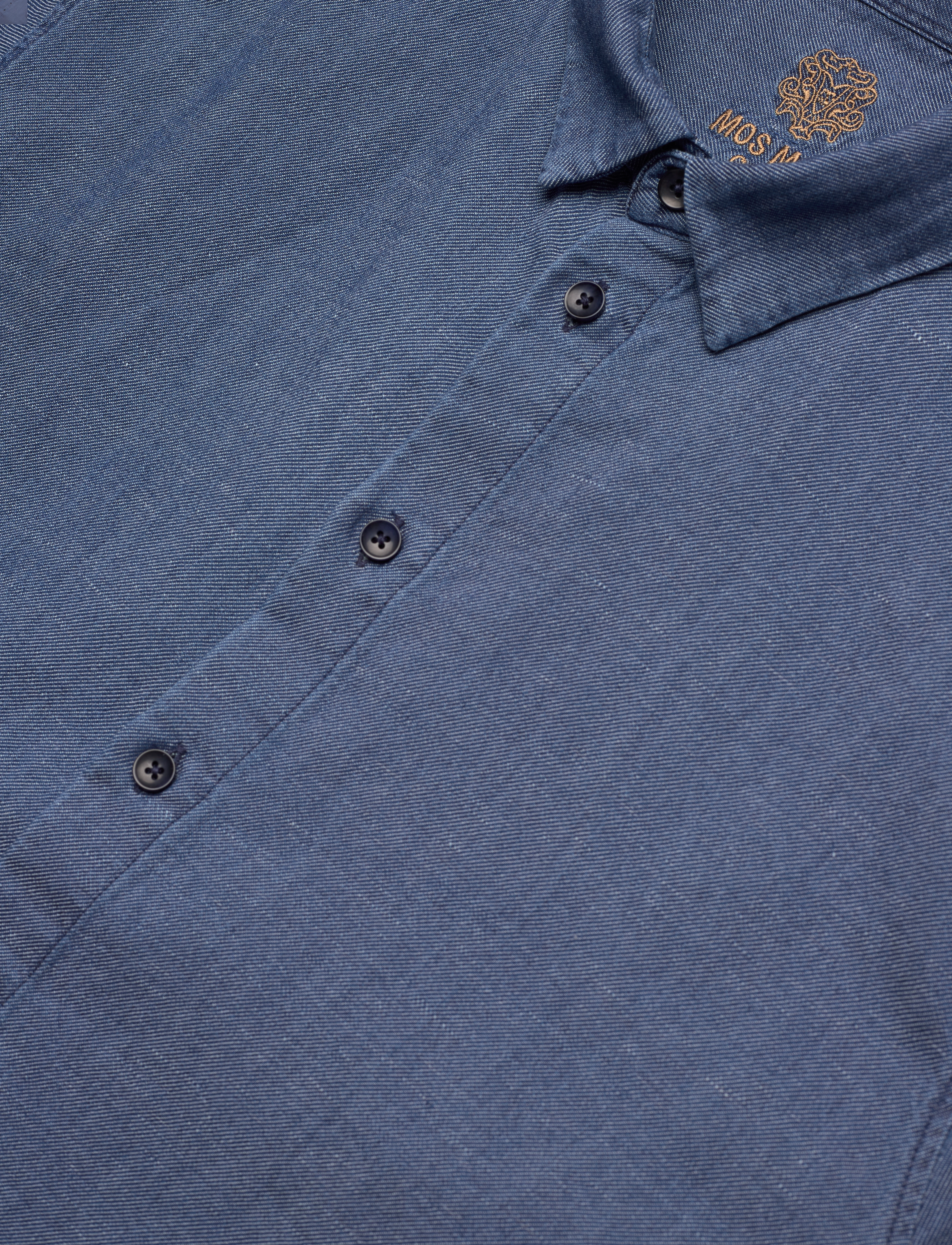 Mos Mosh Gallery - MMGMarco Chambray Shirt - navy - 3
