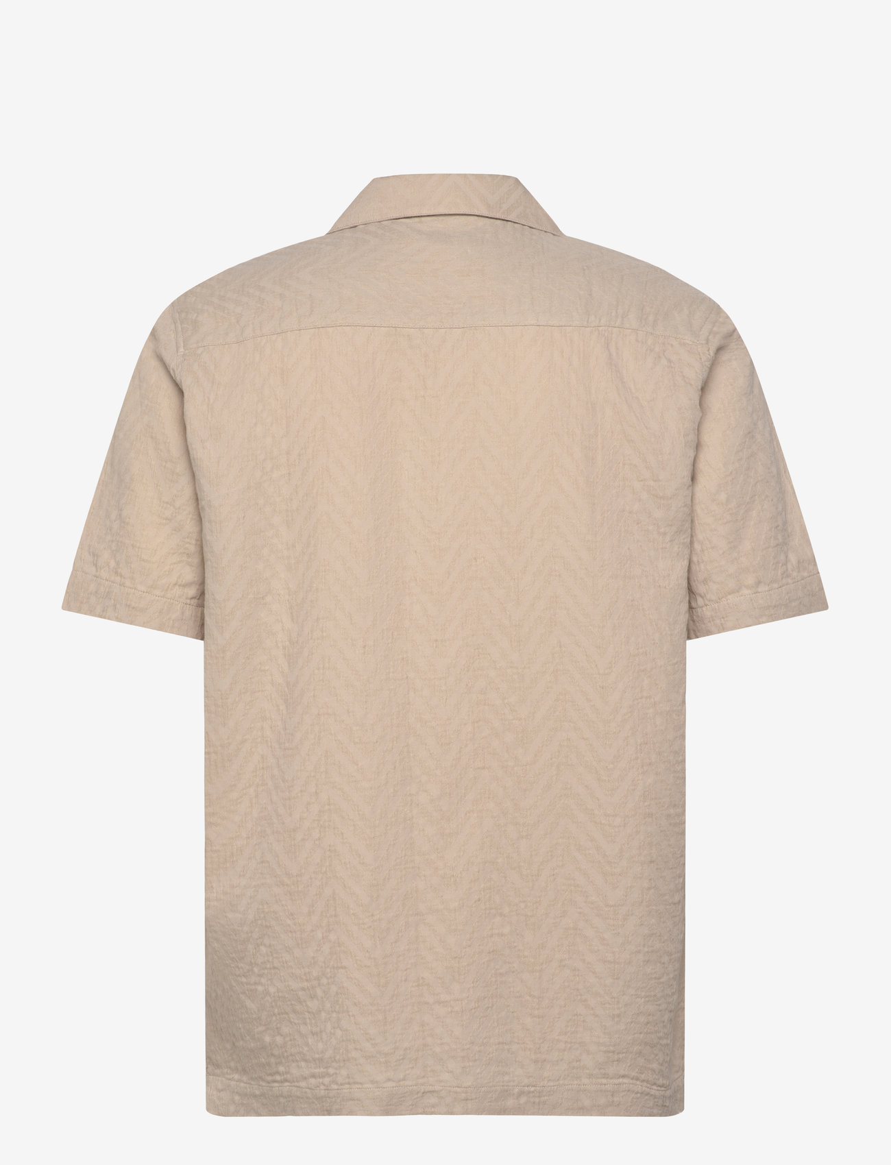 Mos Mosh Gallery - MMGMarco Cuban Rosacel - lühikeste varrukatega särgid - warm beige - 1