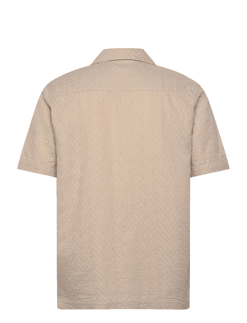 Mos Mosh Gallery - MMGMarco Cuban Rosacel - lühikeste varrukatega särgid - warm beige - 1