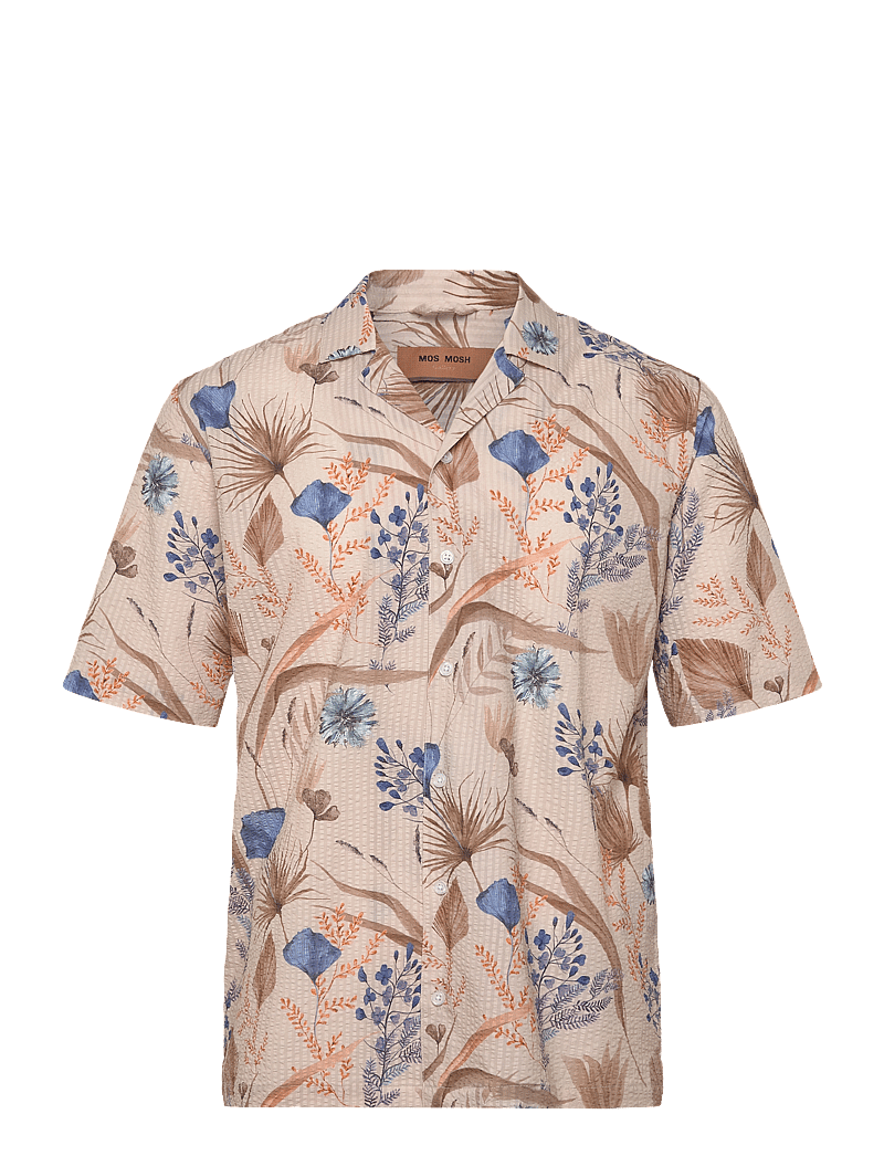 Mos Mosh Gallery - MMGJoel Bliss SS Shirt - short-sleeved shirts - offwhite - 0