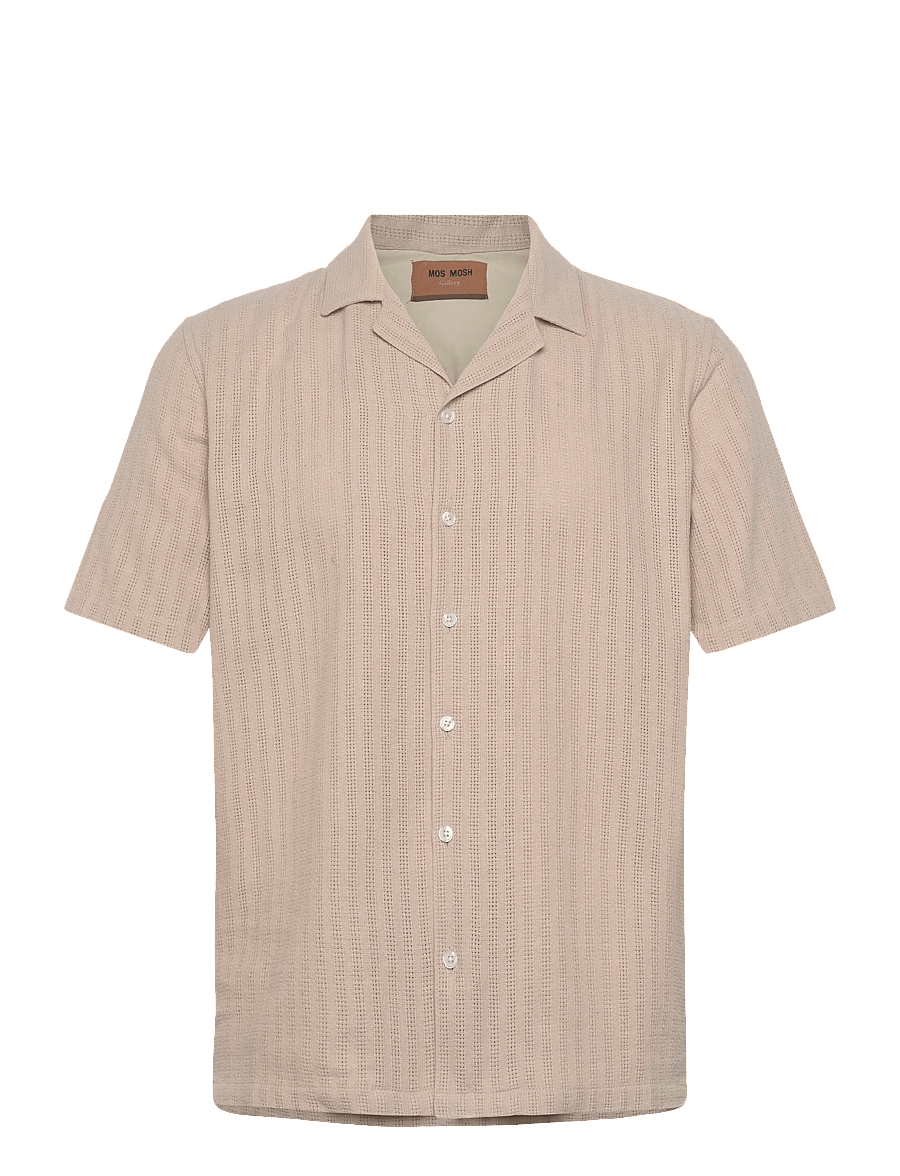 Mos Mosh Gallery - MMGJoe Basso SS Shirt - kurzarmhemden - chateau gray - 1