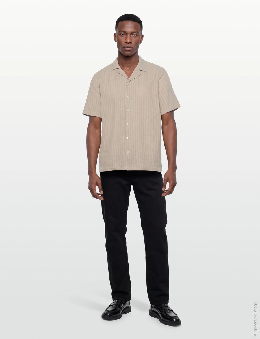 Mos Mosh Gallery - MMGJoe Basso SS Shirt - kurzarmhemden - chateau gray - 0