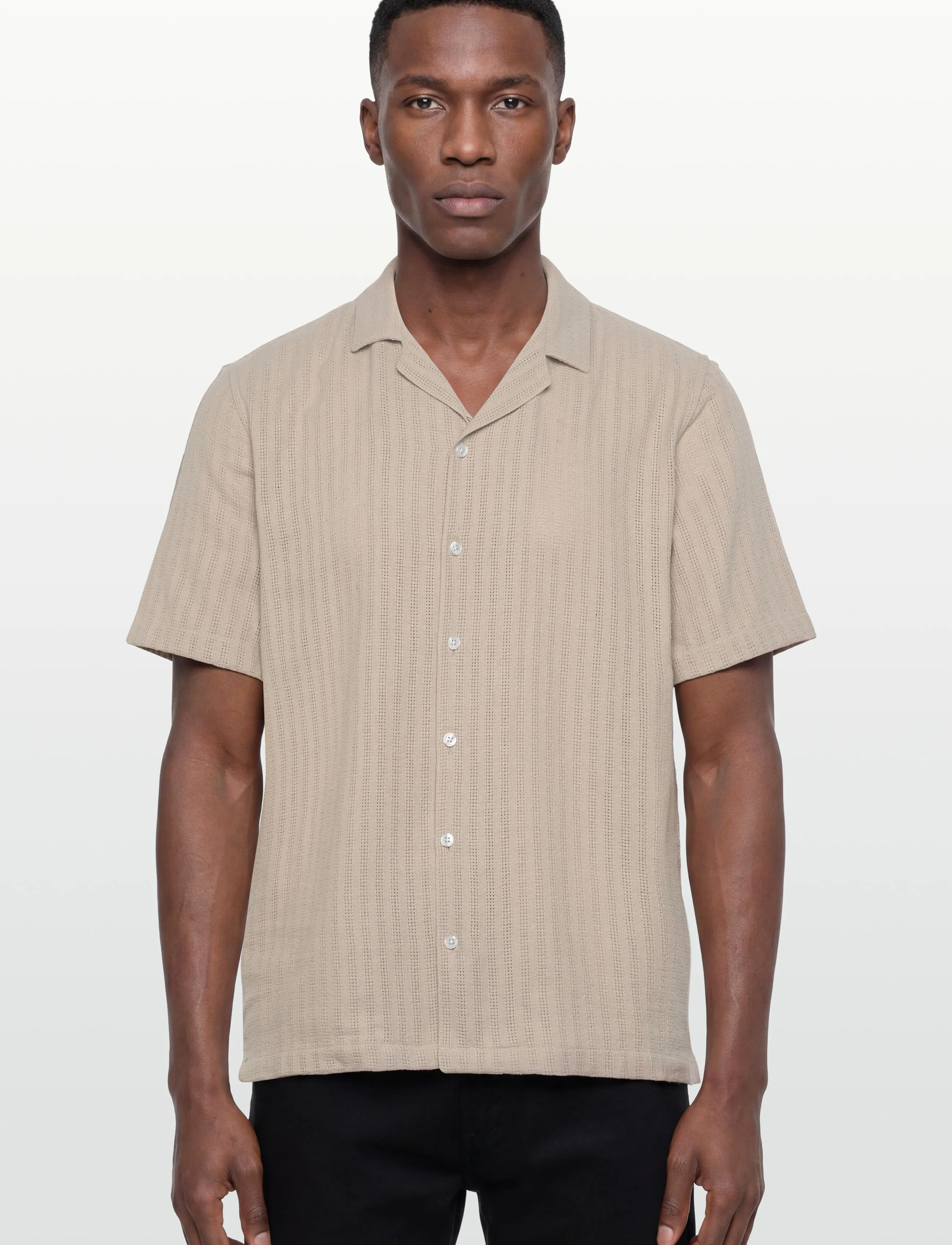 Mos Mosh Gallery Mmgjoe Basso Ss Shirt kortärmade skjortor herr – bild 3