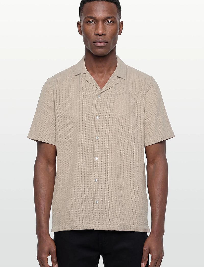 Mos Mosh Gallery - MMGJoe Basso SS Shirt - kurzarmhemden - chateau gray - 3