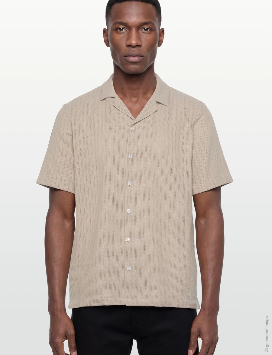 Mos Mosh Gallery - MMGJoe Basso SS Shirt - kurzarmhemden - chateau gray - 3