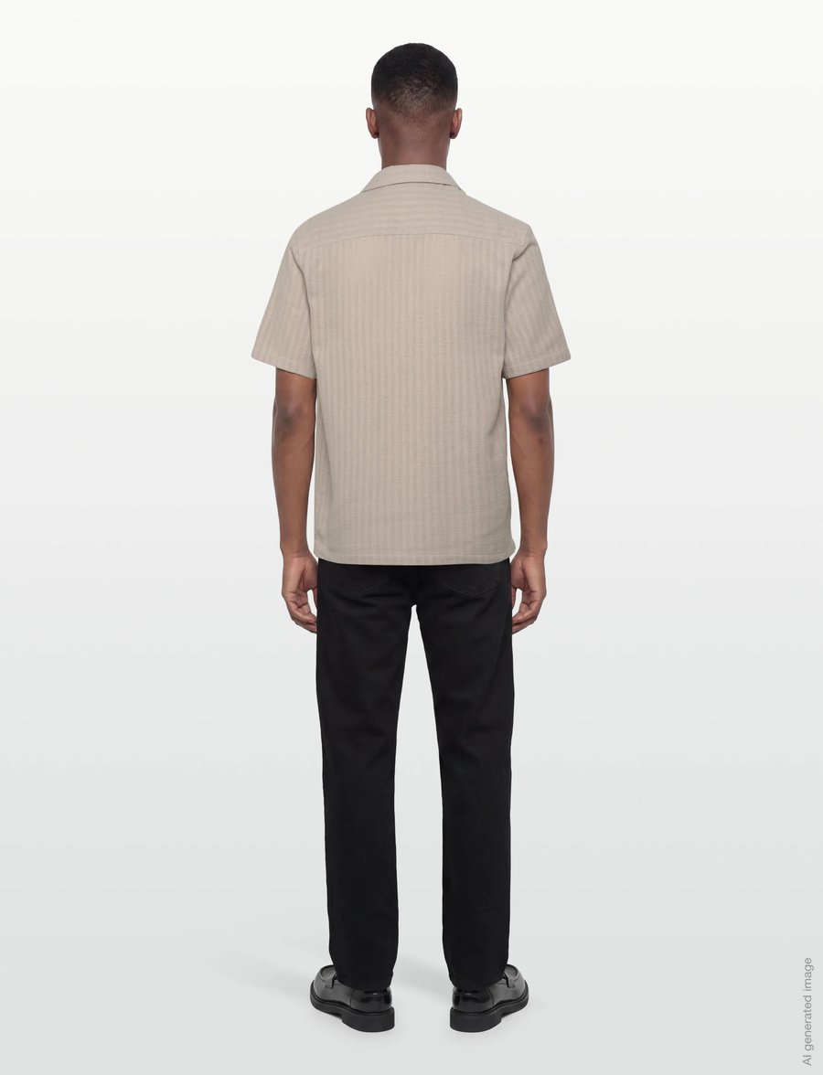 Mos Mosh Gallery - MMGJoe Basso SS Shirt - kurzarmhemden - chateau gray - 4