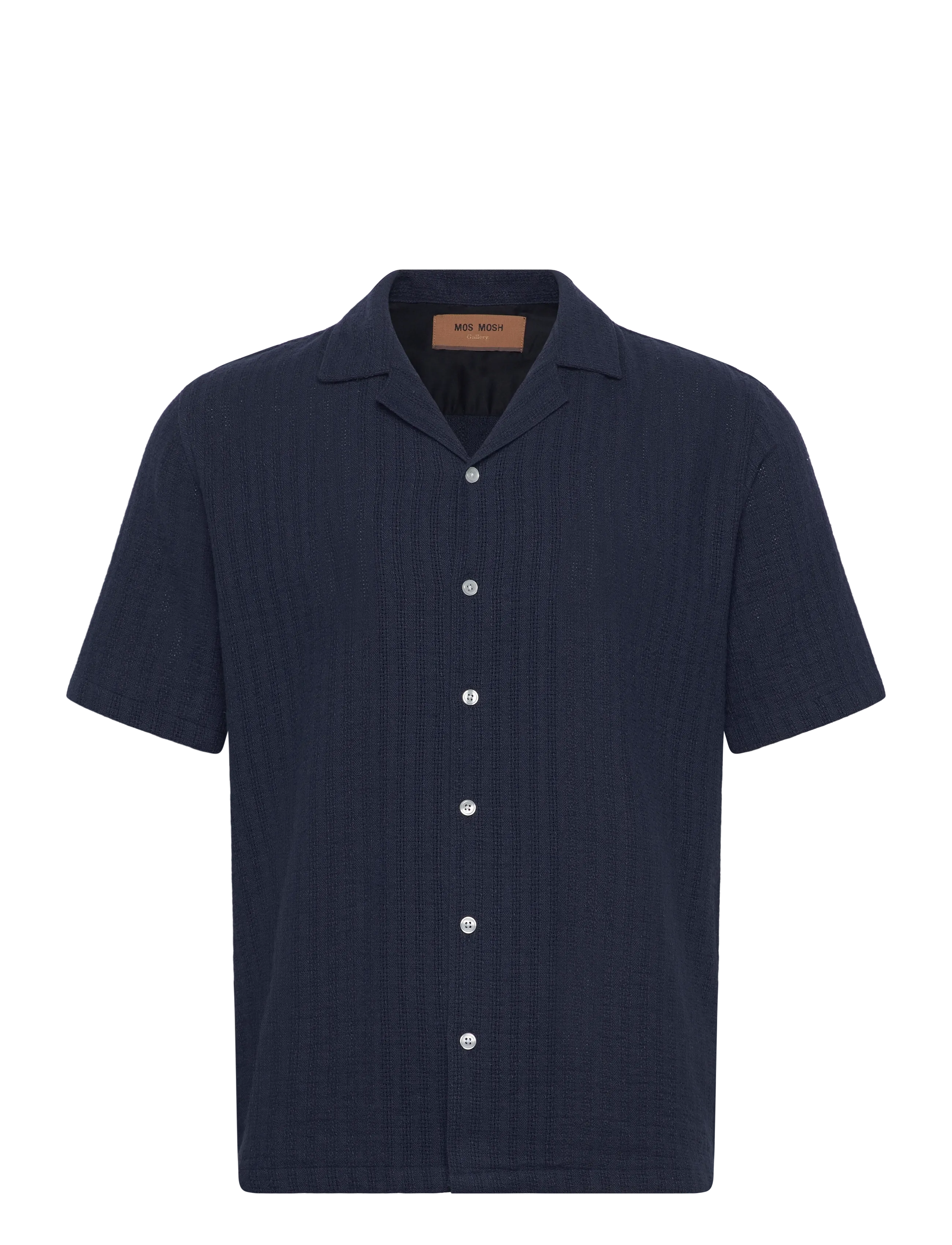 Mos Mosh Gallery MMGJoe Basso SS Shirt - Mos Mosh Gallery - ESTATE BLUE / white