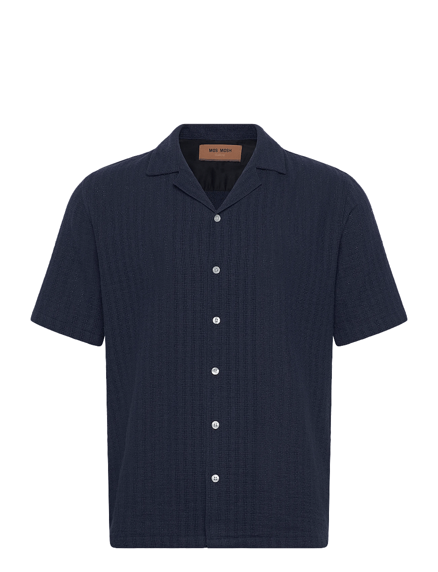 Mos Mosh Gallery - MMGJoe Basso SS Shirt - chemises à manches courtes - estate blue - 0