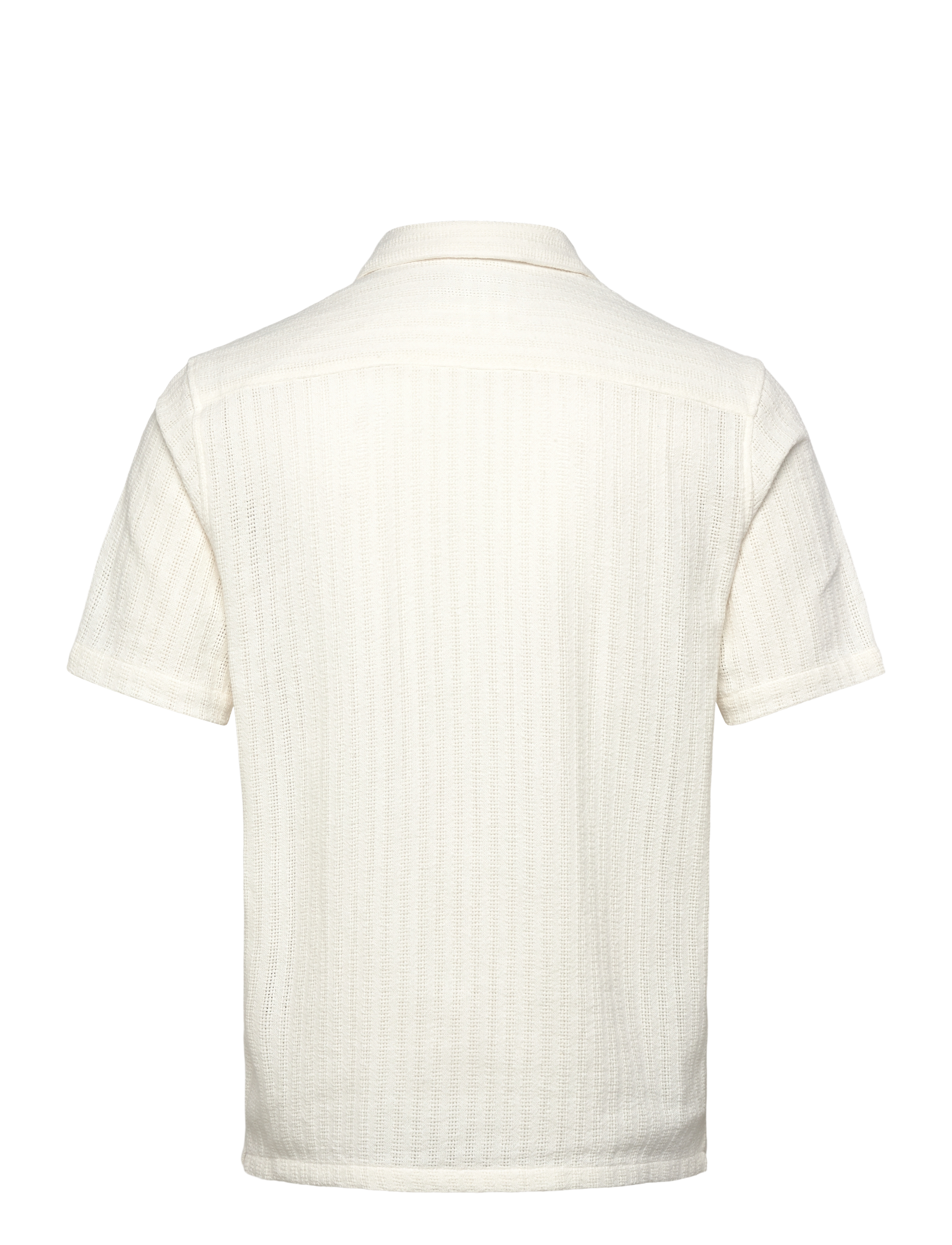 Mos Mosh Gallery - MMGJoe Basso SS Shirt - kortærmede skjorter - offwhite - 1