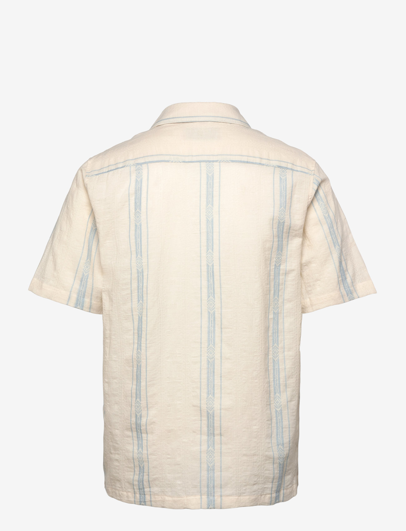 Mos Mosh Gallery - MMGJoe Provenza SS Shirt - kortärmade skjortor - clear blue - 1